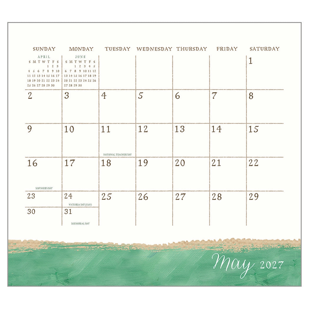 2027 Live Simply - Deluxe Wall Calendar by Anne Quigley