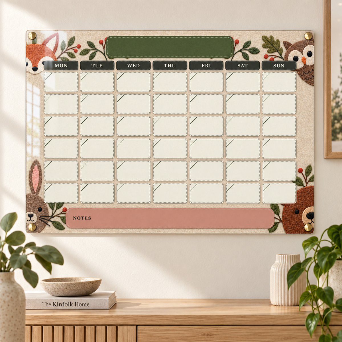 01_-_Woodland_Friends_A3_Acrylic_Wall_Calendar_-_Dry_Erase_-_EP-AC-A3-025_-_649310205004_-_Hero_-_Clean_Board.png