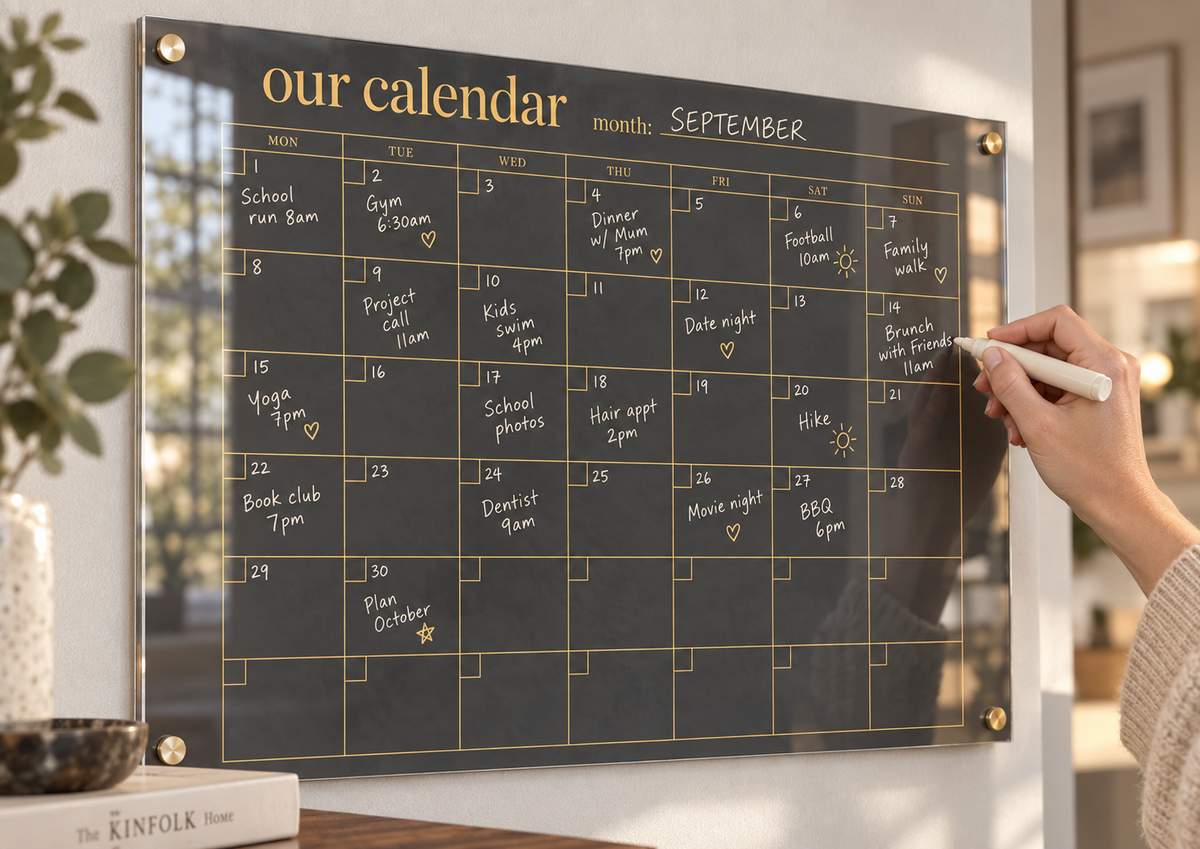 05_-_Graphite___Brass_A3_Acrylic_Wall_Calendar_-_Dry_Erase_-_EP-AC-A3-017_-_649310204922_-_Writing_in_Use.png