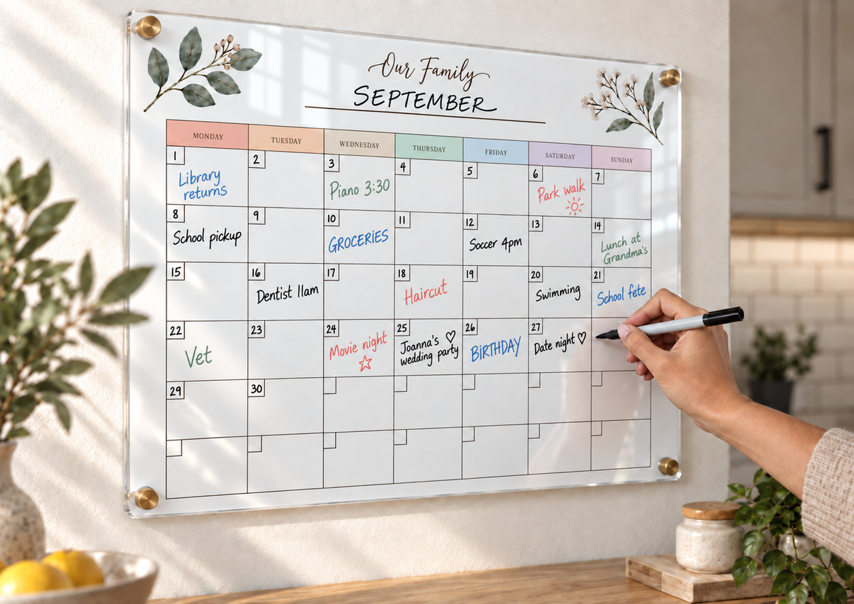 05_-_Our_Family_Pastels_A3_Acrylic_Wall_Calendar_-_Dry_Erase_-_EP-AC-A3-011_-_649310204861_-_Writing_in_Use.png