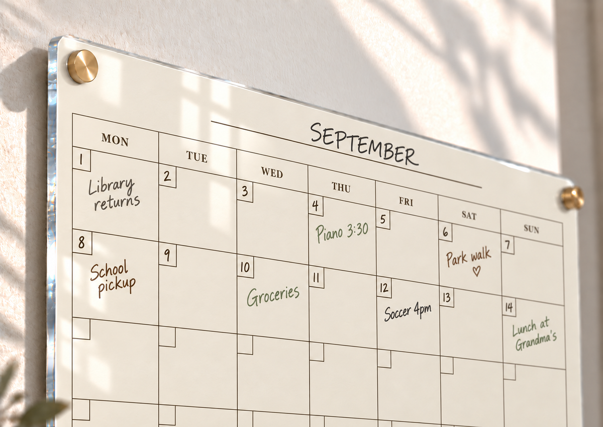 06_-_Beige_Ledger_A3_Acrylic_Wall_Calendar_-_Dry_Erase_-_EP-AC-A3-007_-_649310204823_-_Month_and_Header_Detail.png