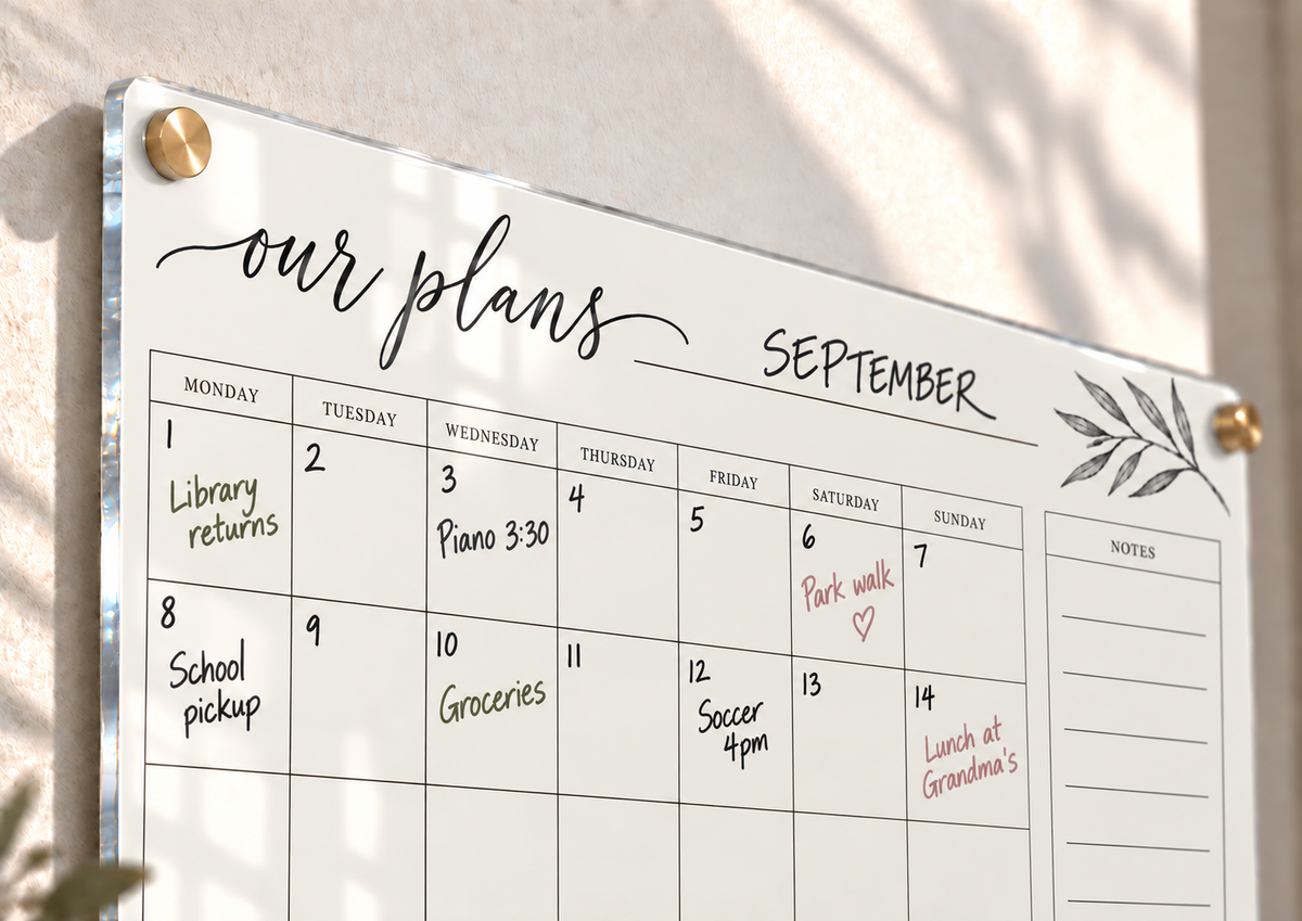 06_-_Our_Plans_Botanical_A3_Acrylic_Wall_Calendar_-_Dry_Erase_-_EP-AC-A3-008_-_649310204830_-_Month_and_Header_Detail.png