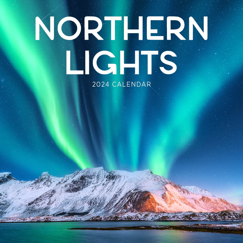 2024 Northern Lights (by Paper Pocket) Square Wall Calendar