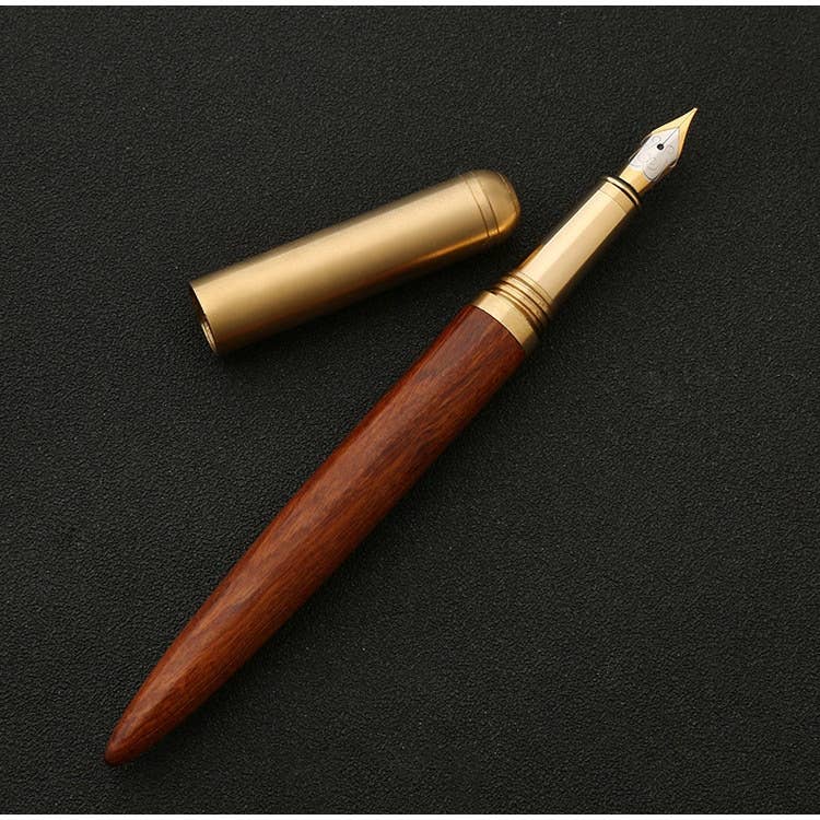 Handmade Wood Fountain Pen | The Hemmingway : Wenge (Boxed)