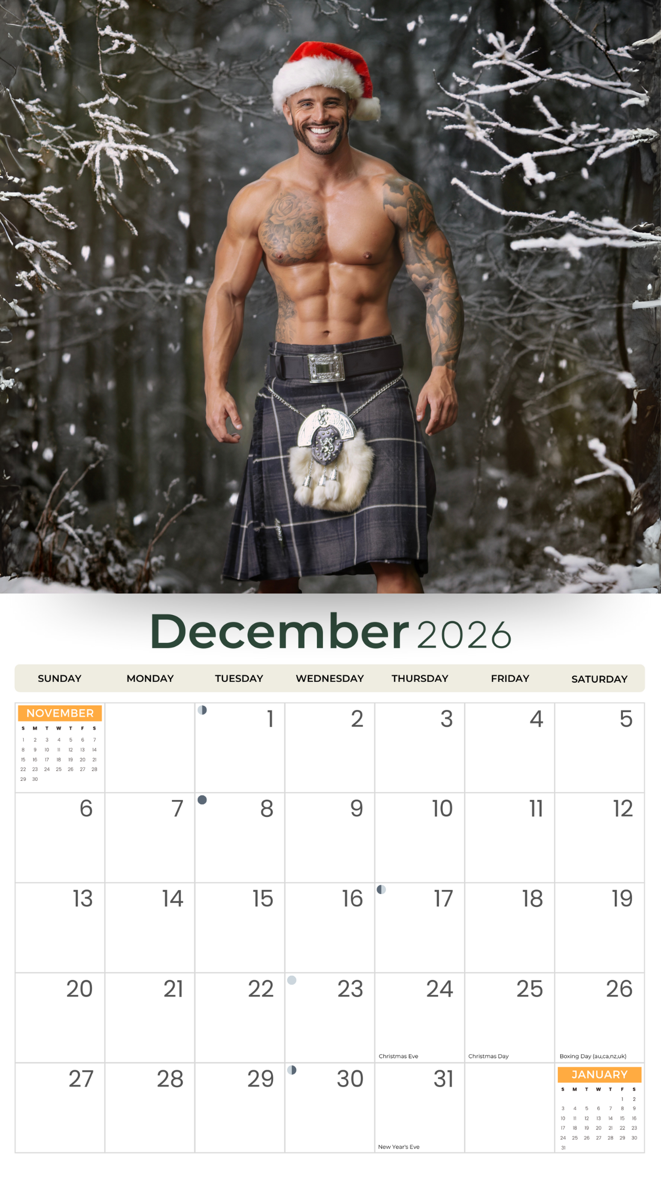 2026 Firefighters - Deluxe Wall Calendar