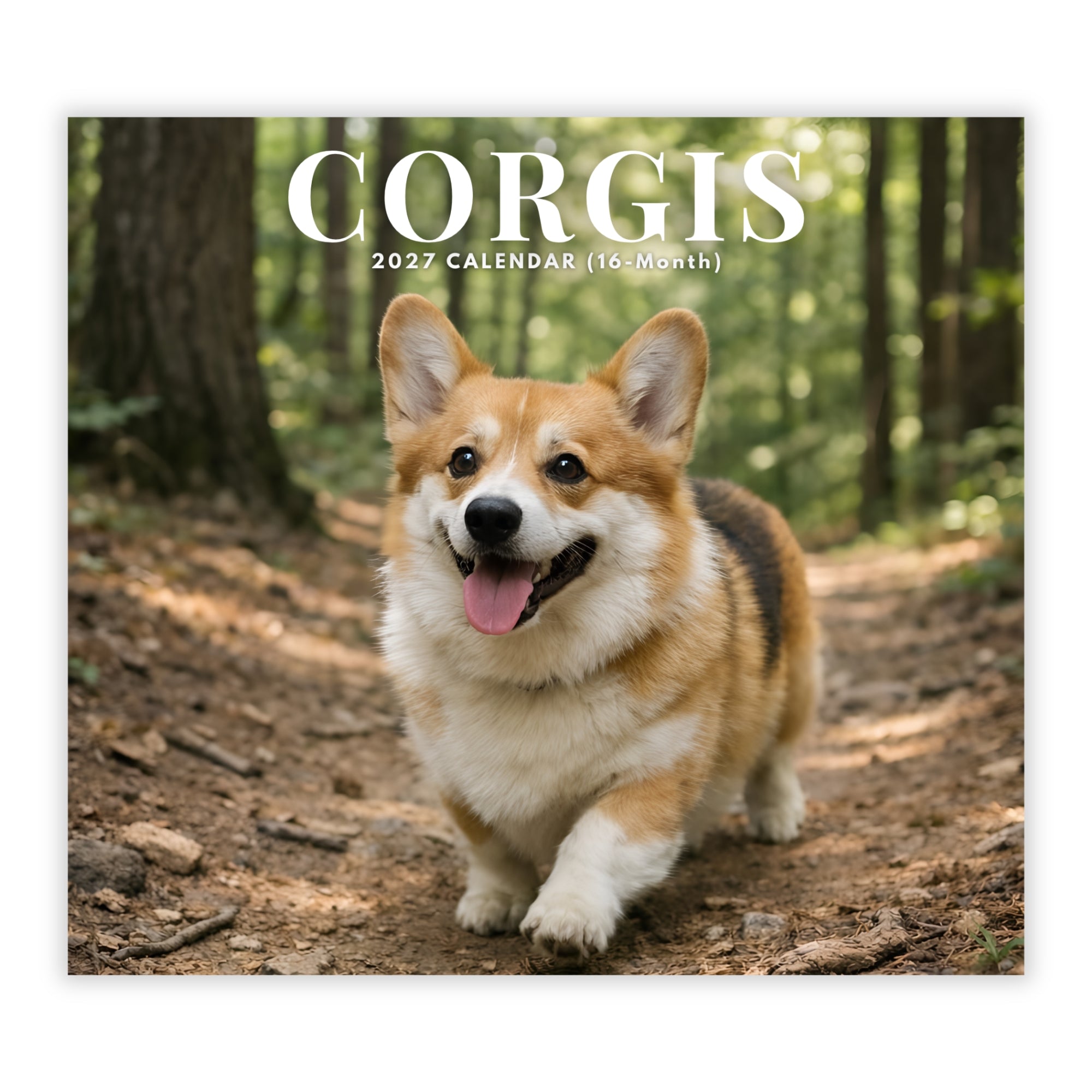 2027 Corgis - Deluxe Wall Calendar