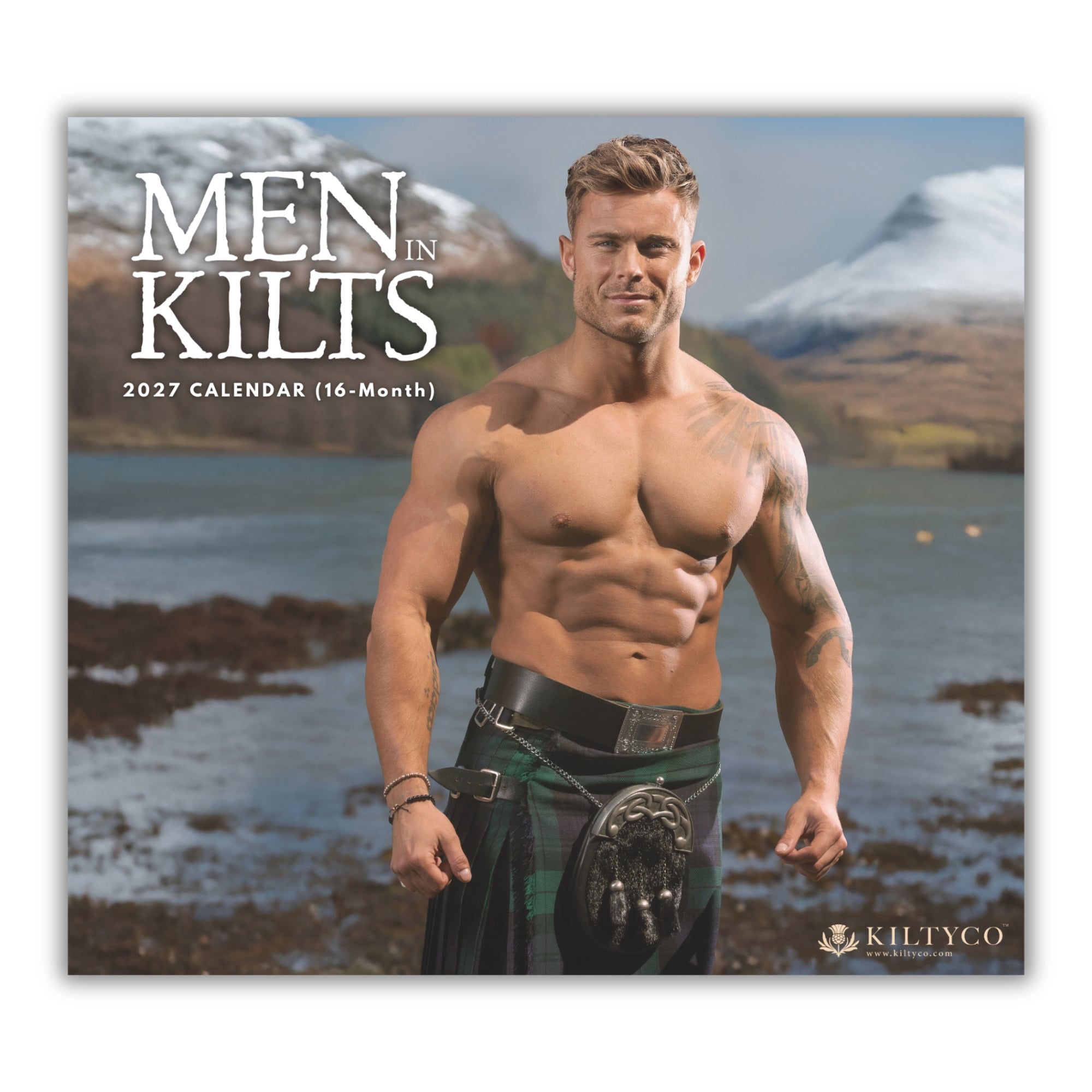 2027 Men In Kilts - Deluxe Wall Calendar