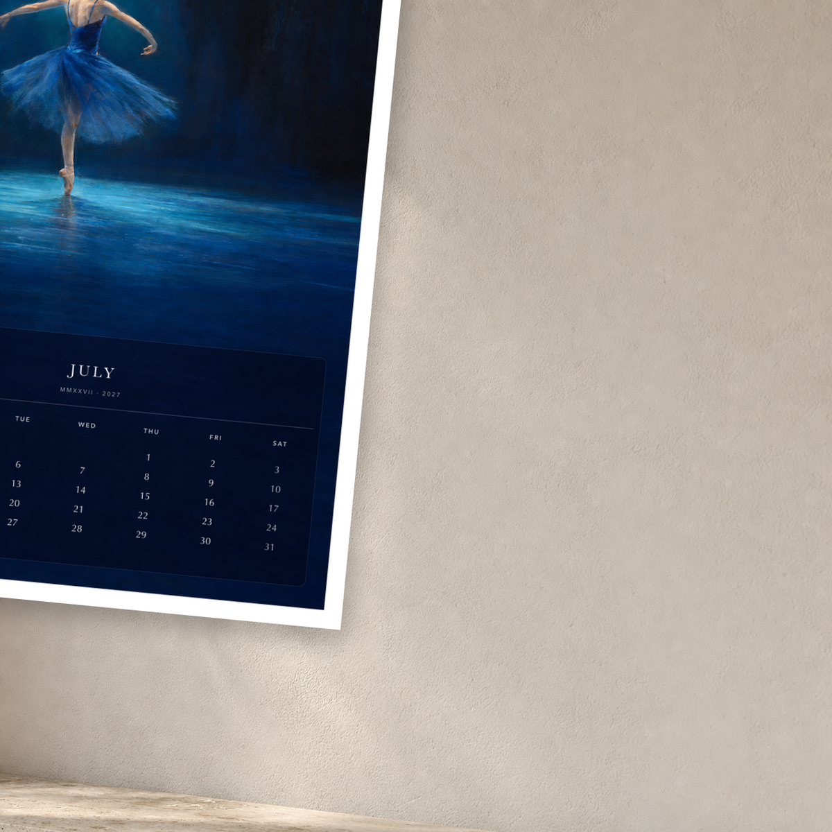 2027 A Year at the Ballet (The Reimagined Collection - Inspired By Edgar Degas) - A3 Wall Calendar - Image 07