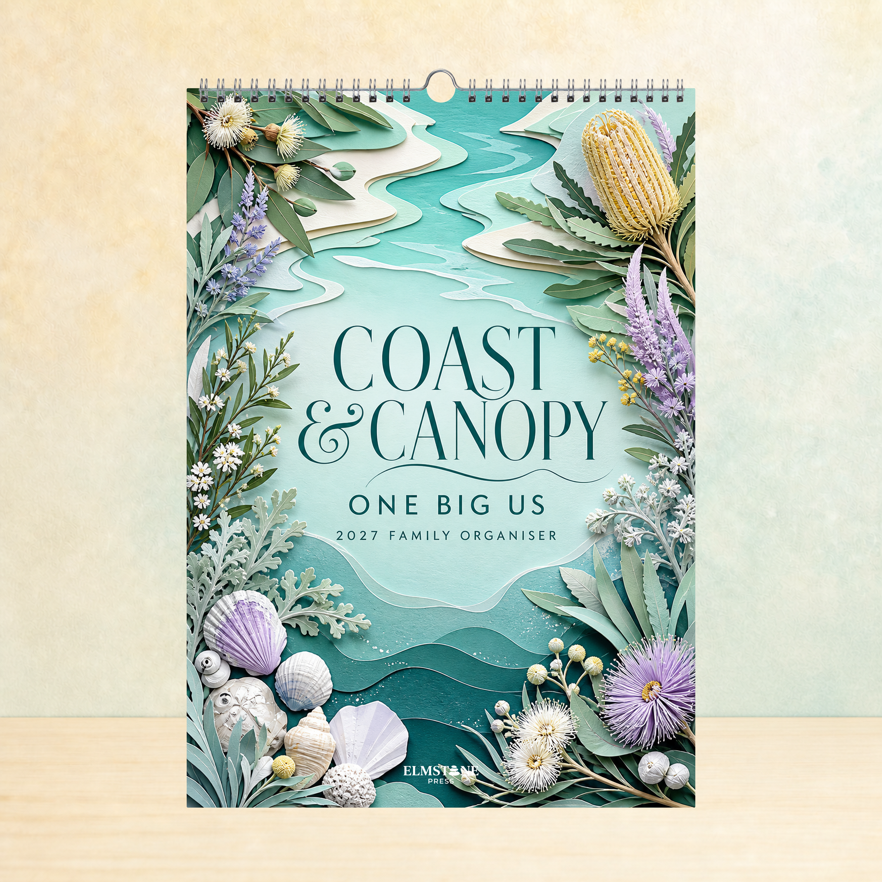 2027 Coast & Canopy - ONE BIG US A3 Australian Family Organiser Calendar - Image 01