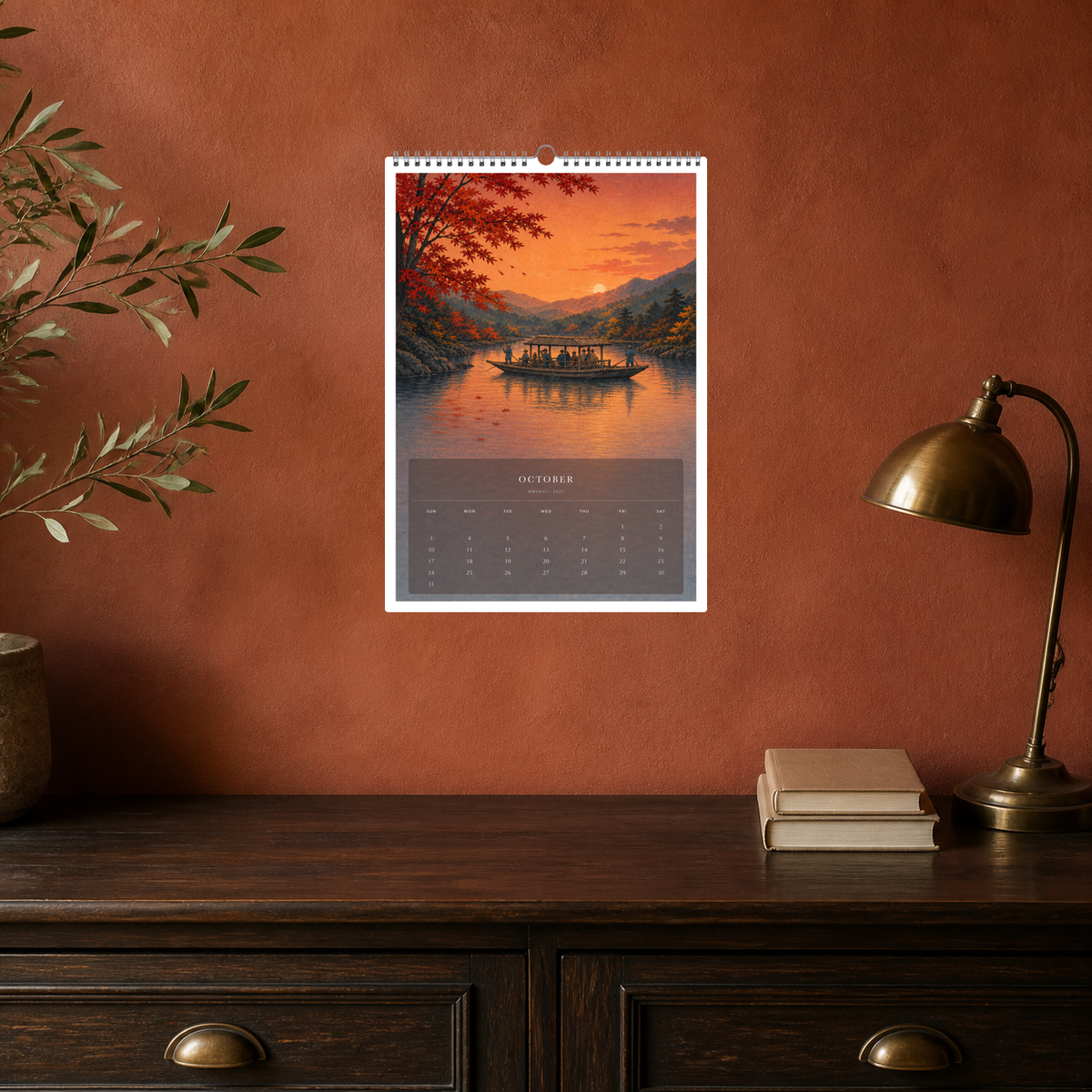 2027 Earth & Sky (The Reimagined Collection - Inspired By Katsushika Hokusai) - A3 Wall Calendar - Image 06