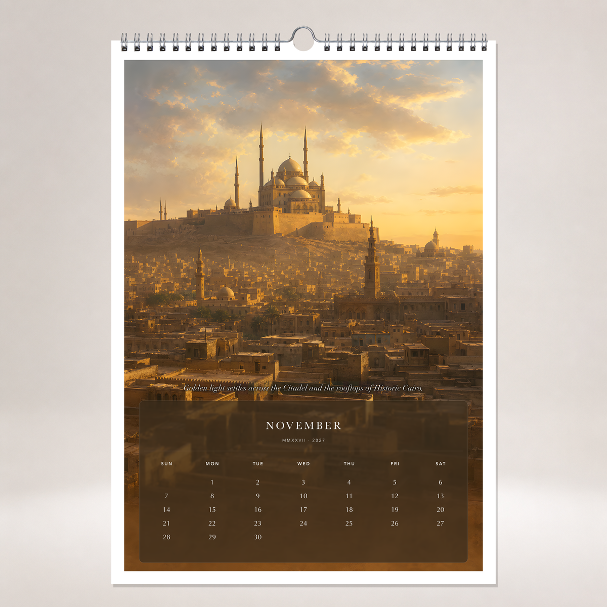 2027 Egypt (The Grand Canvas Collection) - A3 Wall Calendar - Image 11
