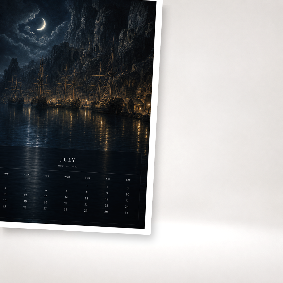 2027 Engraved Legends (The Reimagined Collection - Inspired By Gustave Doré) - A3 Wall Calendar - Image 07
