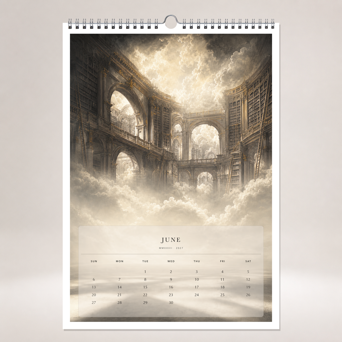 2027 Engraved Legends (The Reimagined Collection - Inspired By Gustave Doré) - A3 Wall Calendar - Image 10