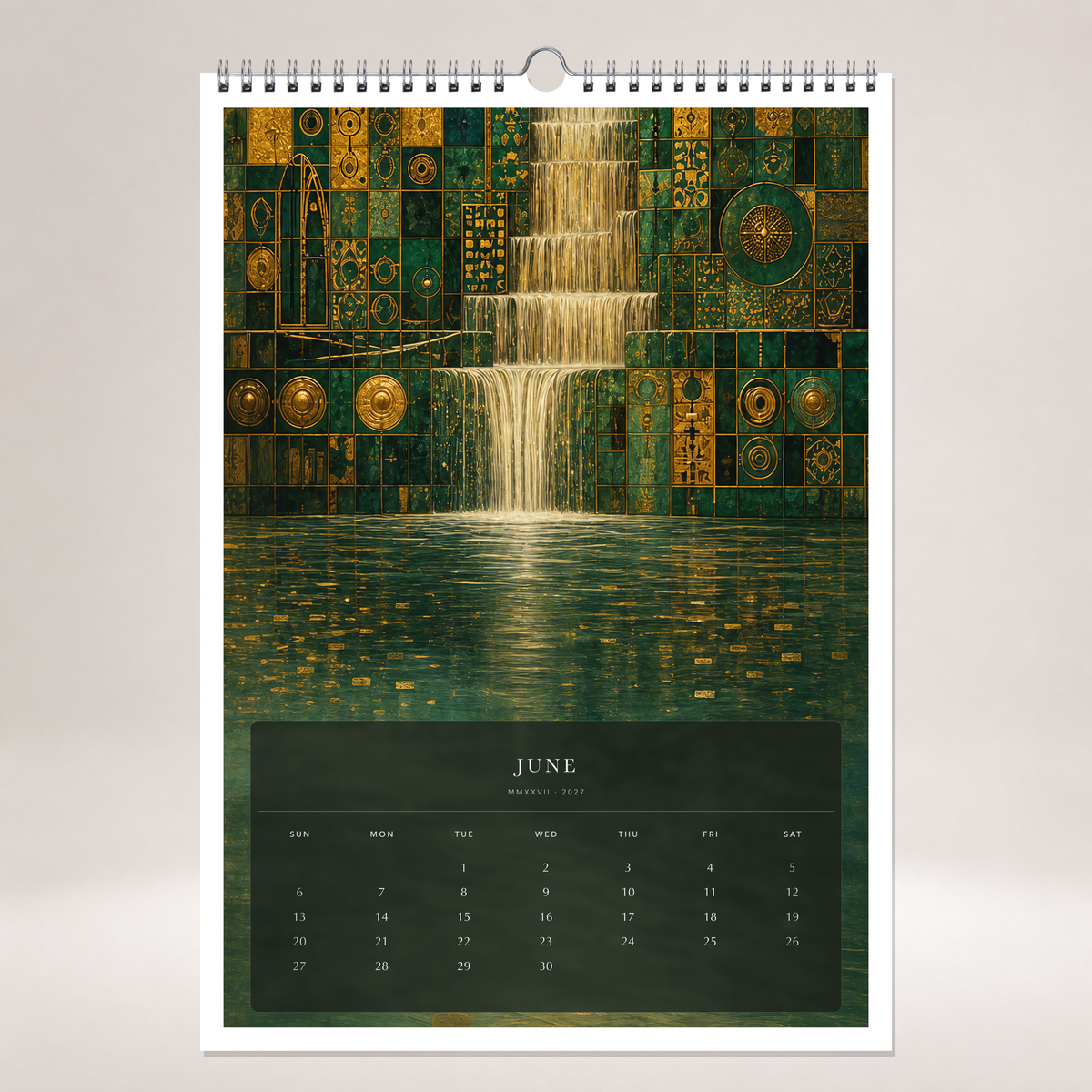 2027 Golden Reveries (The Reimagined Collection - Inspired By Gustav Klimt) - A3 Wall Calendar - Image 10