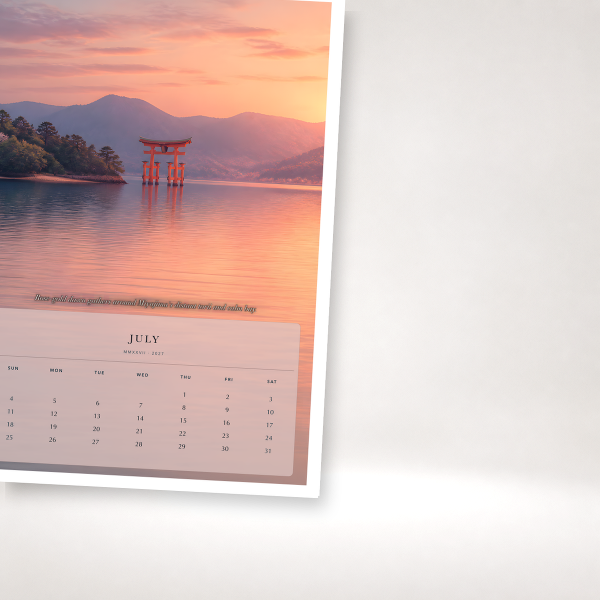2027 Japan (The Grand Canvas Collection) - A3 Wall Calendar - Image 07