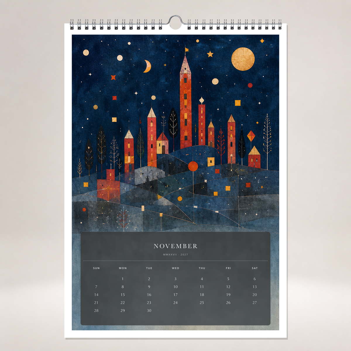 2027 Little Worlds (The Reimagined Collection - Inspired By Paul Klee) - A3 Wall Calendar - Image 11