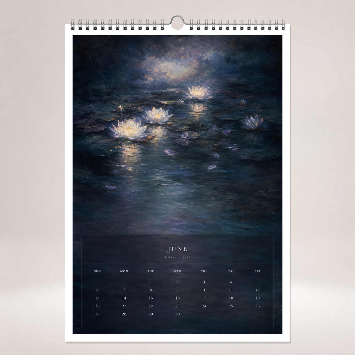 2027 Midnight Botanica (The Reimagined Collection - Inspired By Odilon Redon) - A3 Wall Calendar - Image 10