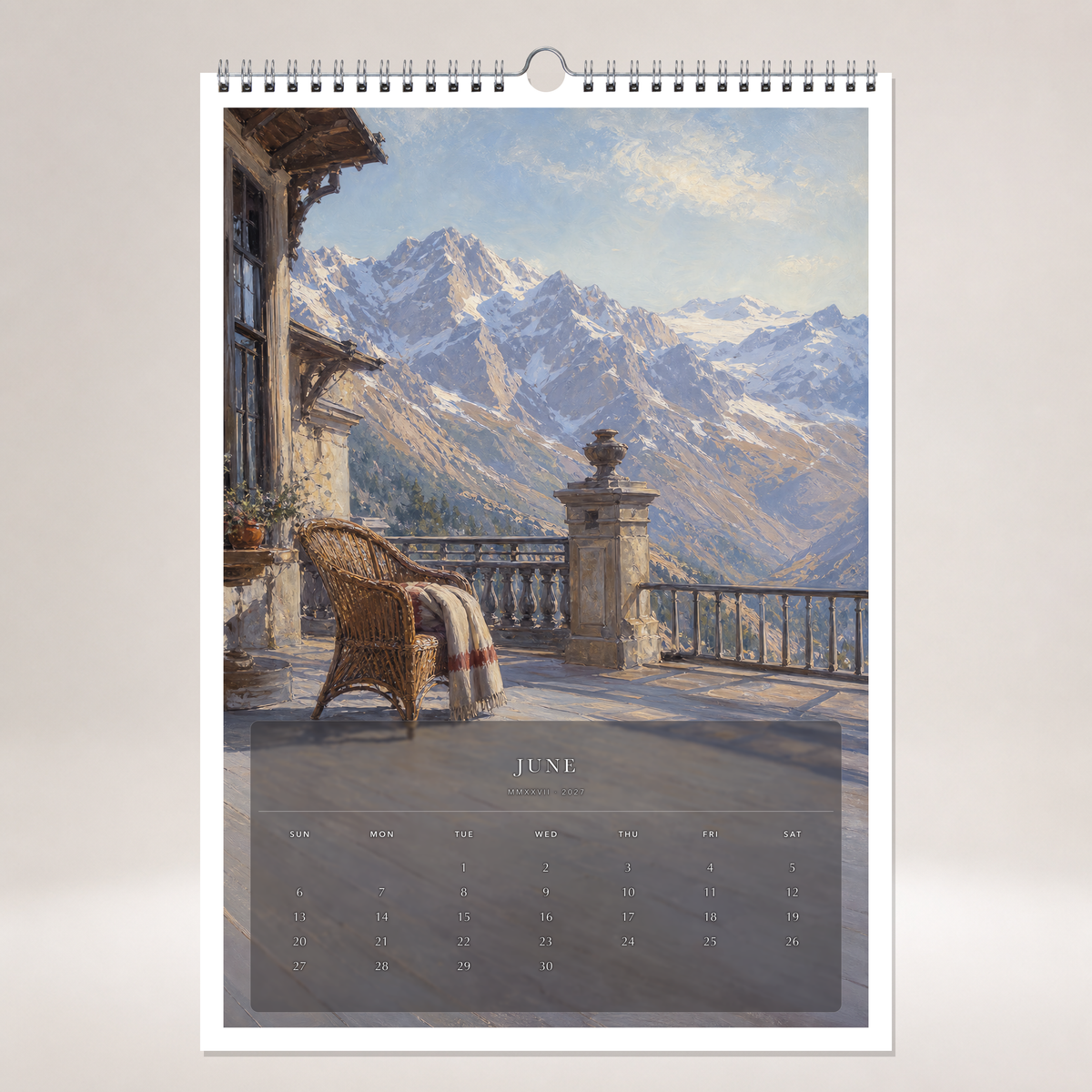 2027 Passages in Light (The Reimagined Collection - Inspired By John Singer Sargent) - A3 Wall Calendar - Image 10