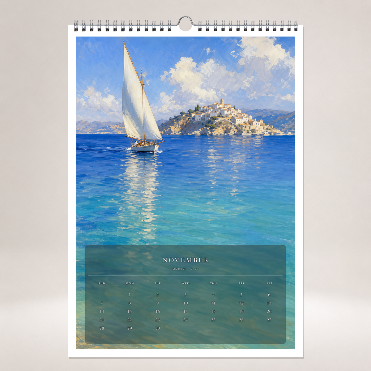 2027 Passages in Light (The Reimagined Collection - Inspired By John Singer Sargent) - A3 Wall Calendar - Image 11