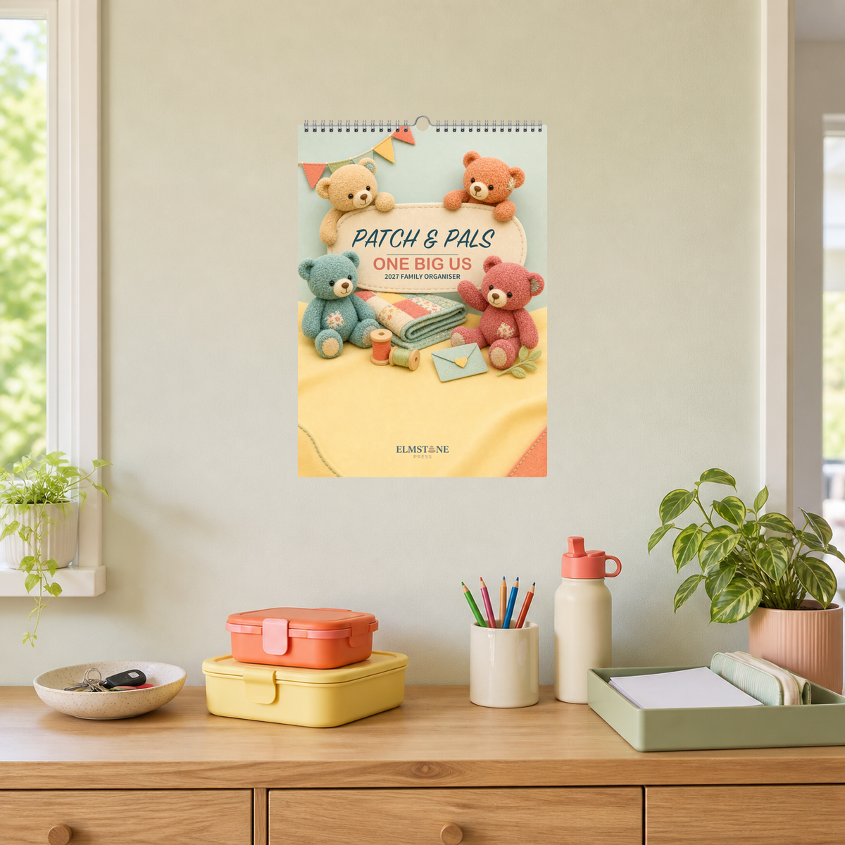 2027 Patch & Pals - ONE BIG US A3 Australian Family Organiser Calendar - Image 05