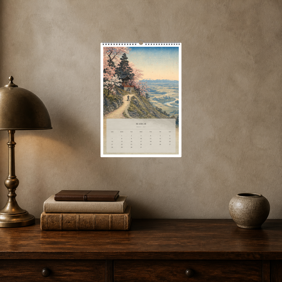 2027 Roads Through the Seasons (The Reimagined Collection - Inspired By Utagawa Hiroshige) - A3 Wall Calendar - Image 09