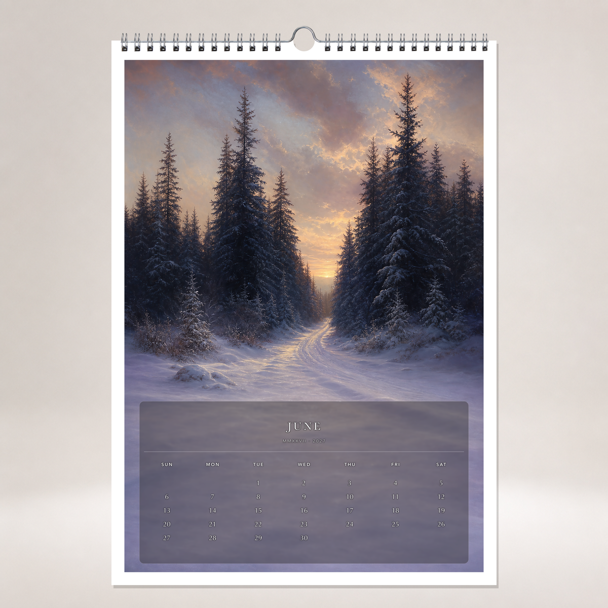 2027 Silent Horizons (The Reimagined Collection - Inspired By Caspar David Friedrich) - A3 Wall Calendar - Image 10