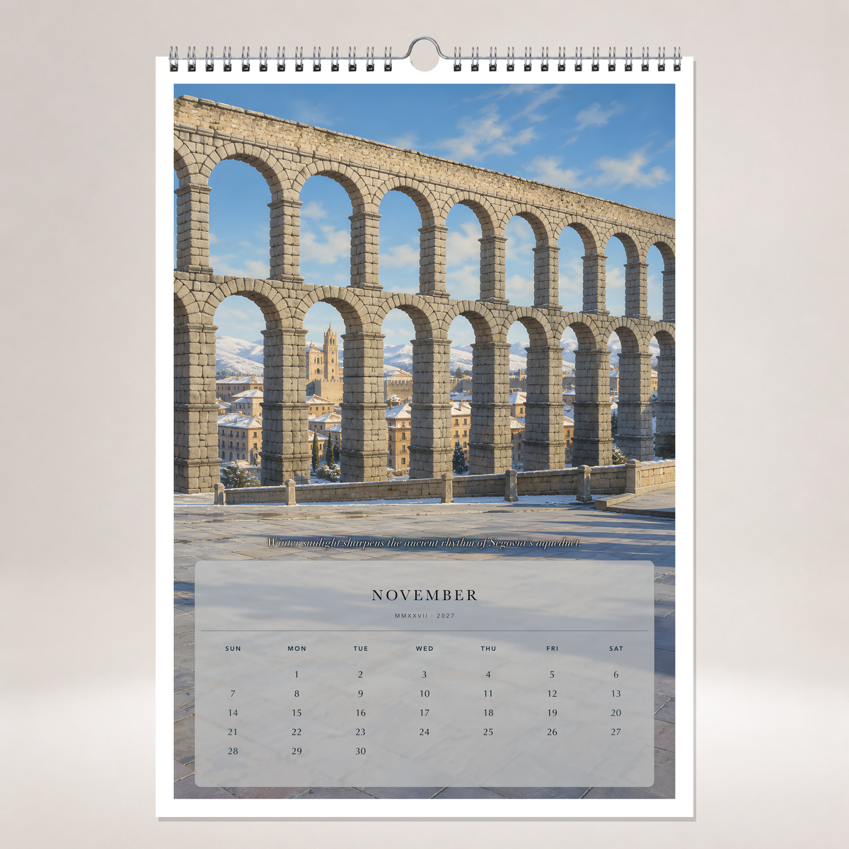 2027 Spain (The Grand Canvas Collection) - A3 Wall Calendar - Image 11