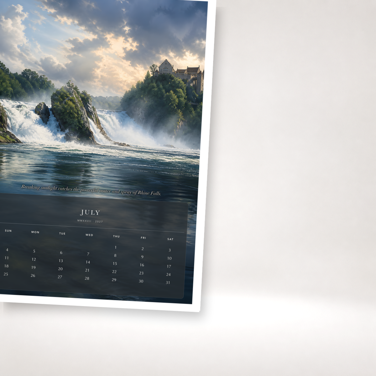 2027 Switzerland (The Grand Canvas Collection) - A3 Wall Calendar - Image 07