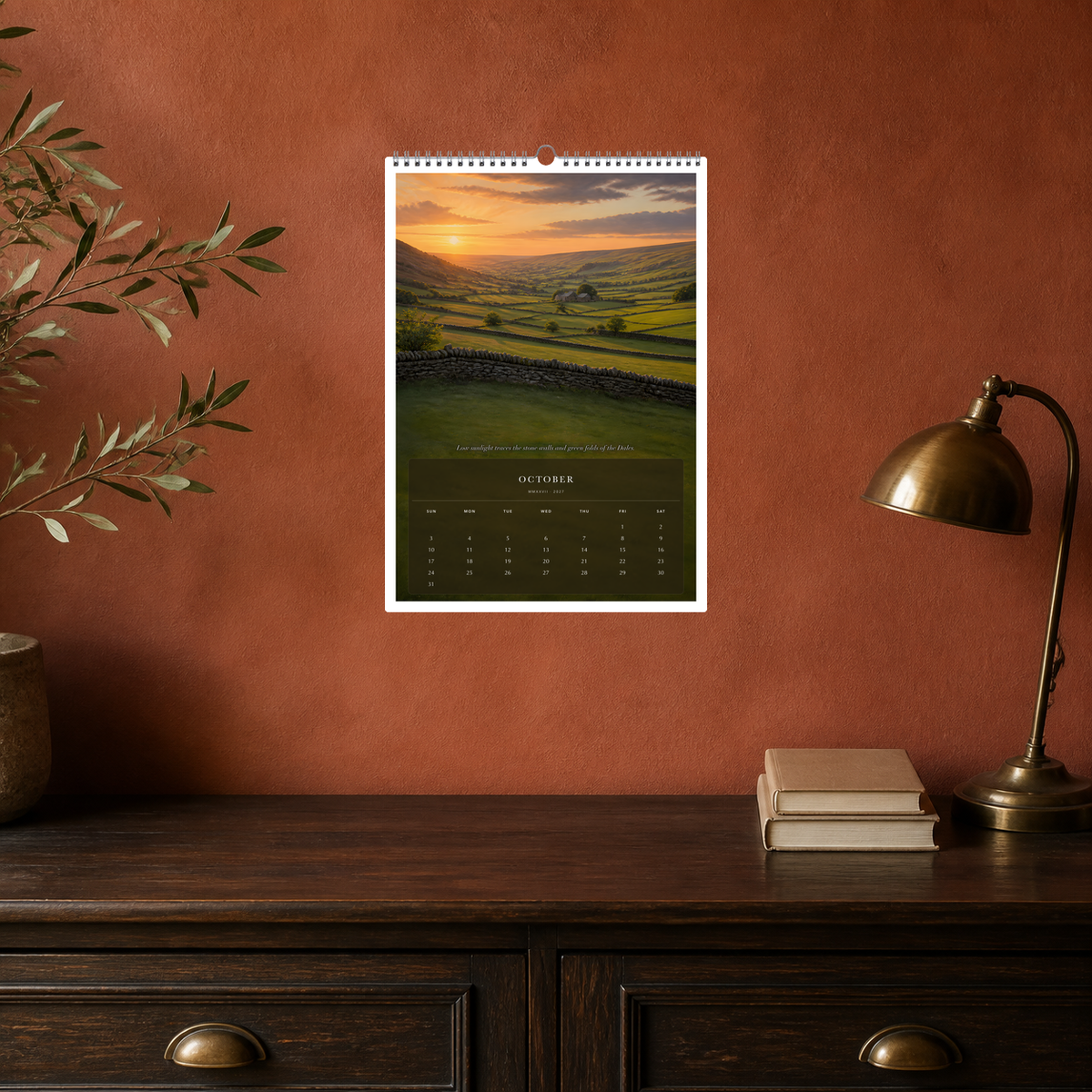 2027 United Kingdom (The Grand Canvas Collection) - A3 Wall Calendar - Image 06
