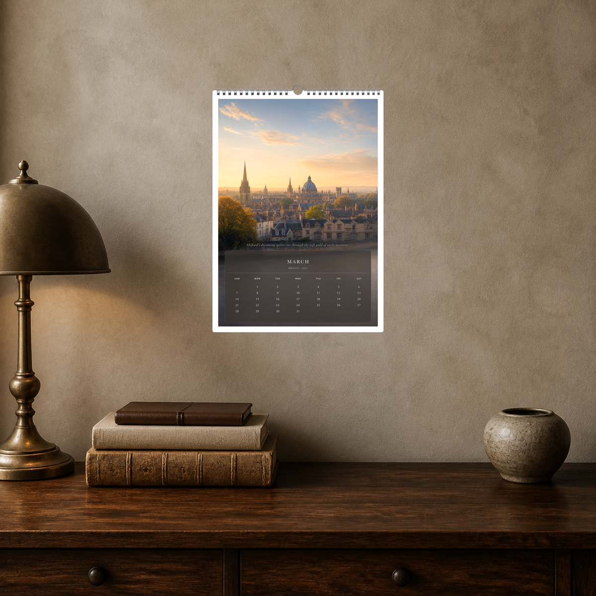 2027 United Kingdom (The Grand Canvas Collection) - A3 Wall Calendar - Image 09