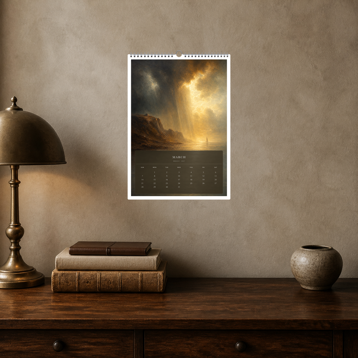 2027 Weather & Wonder (The Reimagined Collection - Inspired By J. M. W. Turner) - A3 Wall Calendar - Image 09