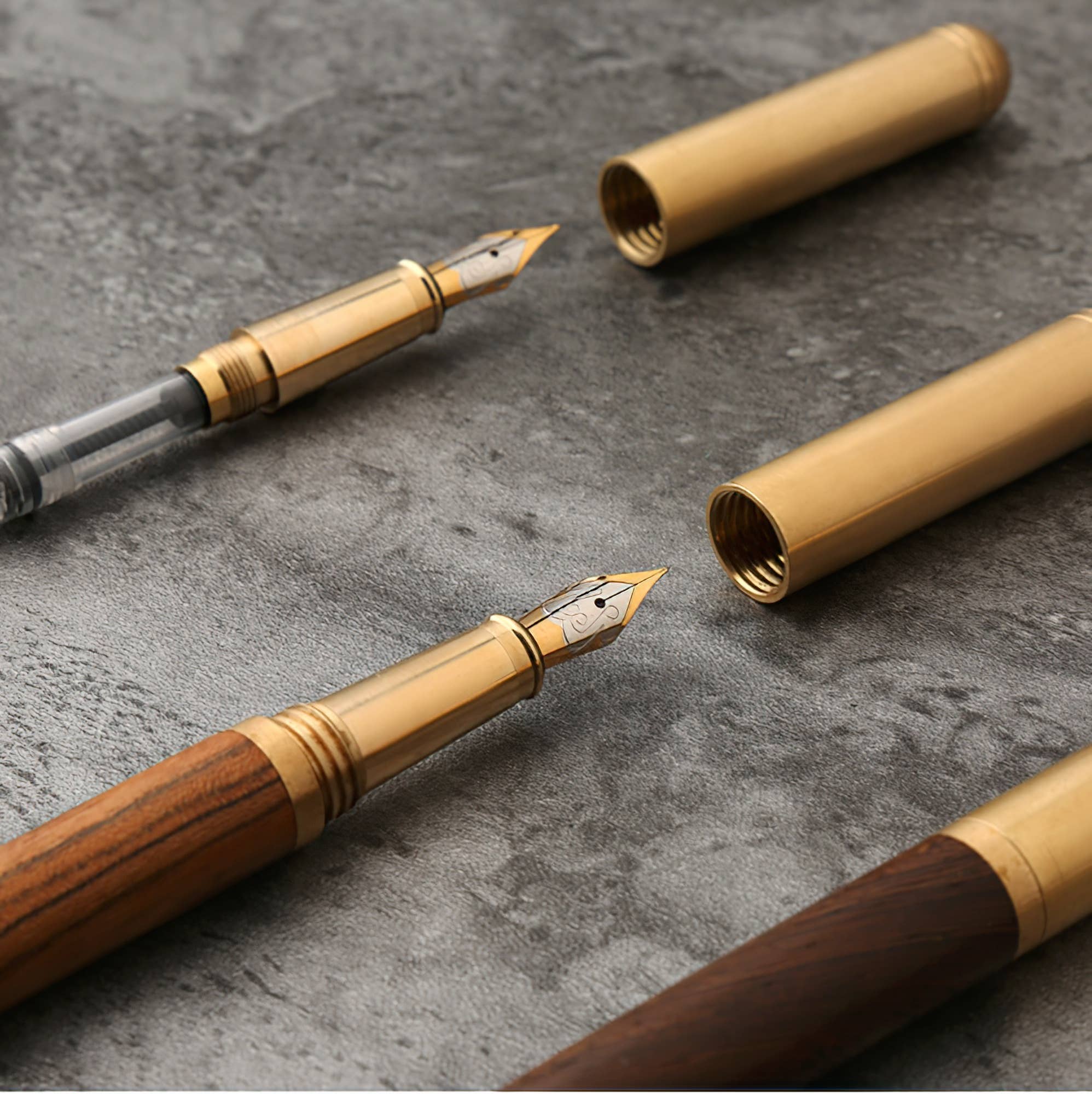 Handmade Wood Fountain Pen | The Hemmingway : Wenge (Boxed)