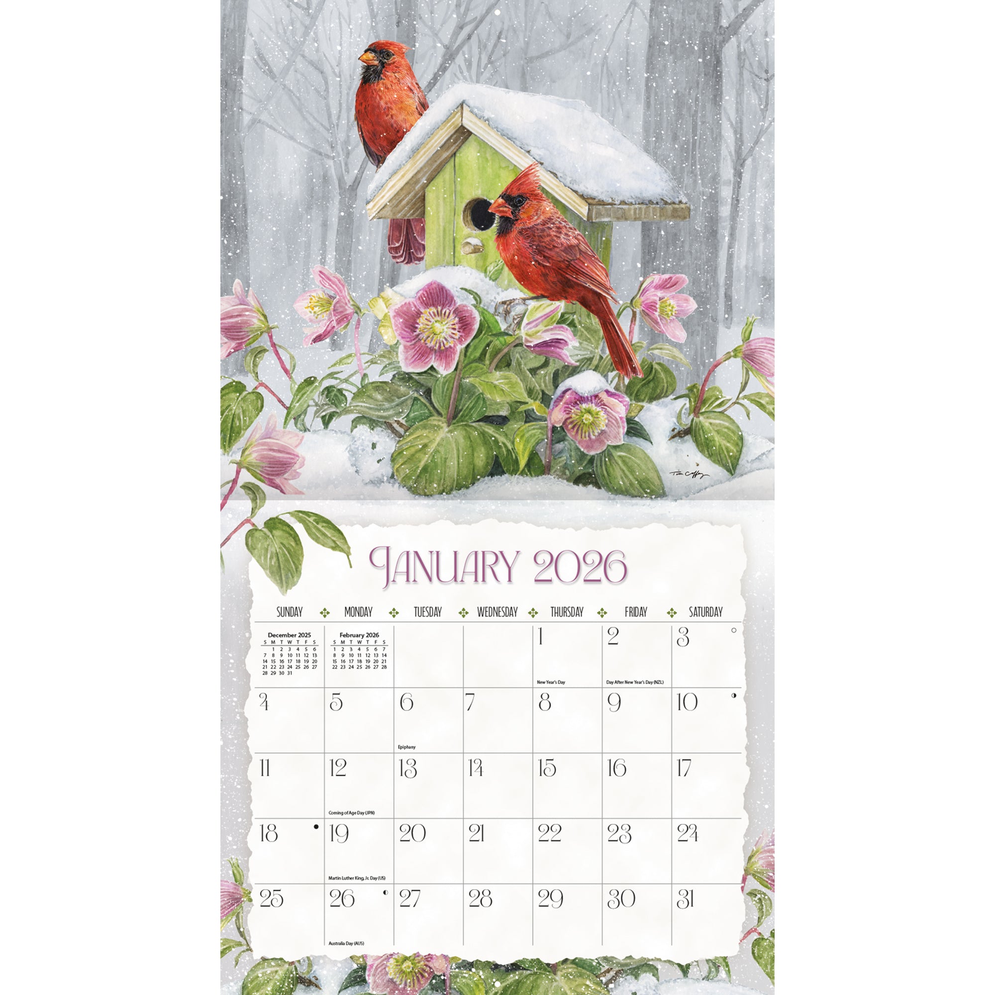 2026 LANG Birdhouses - Deluxe Wall Calendar