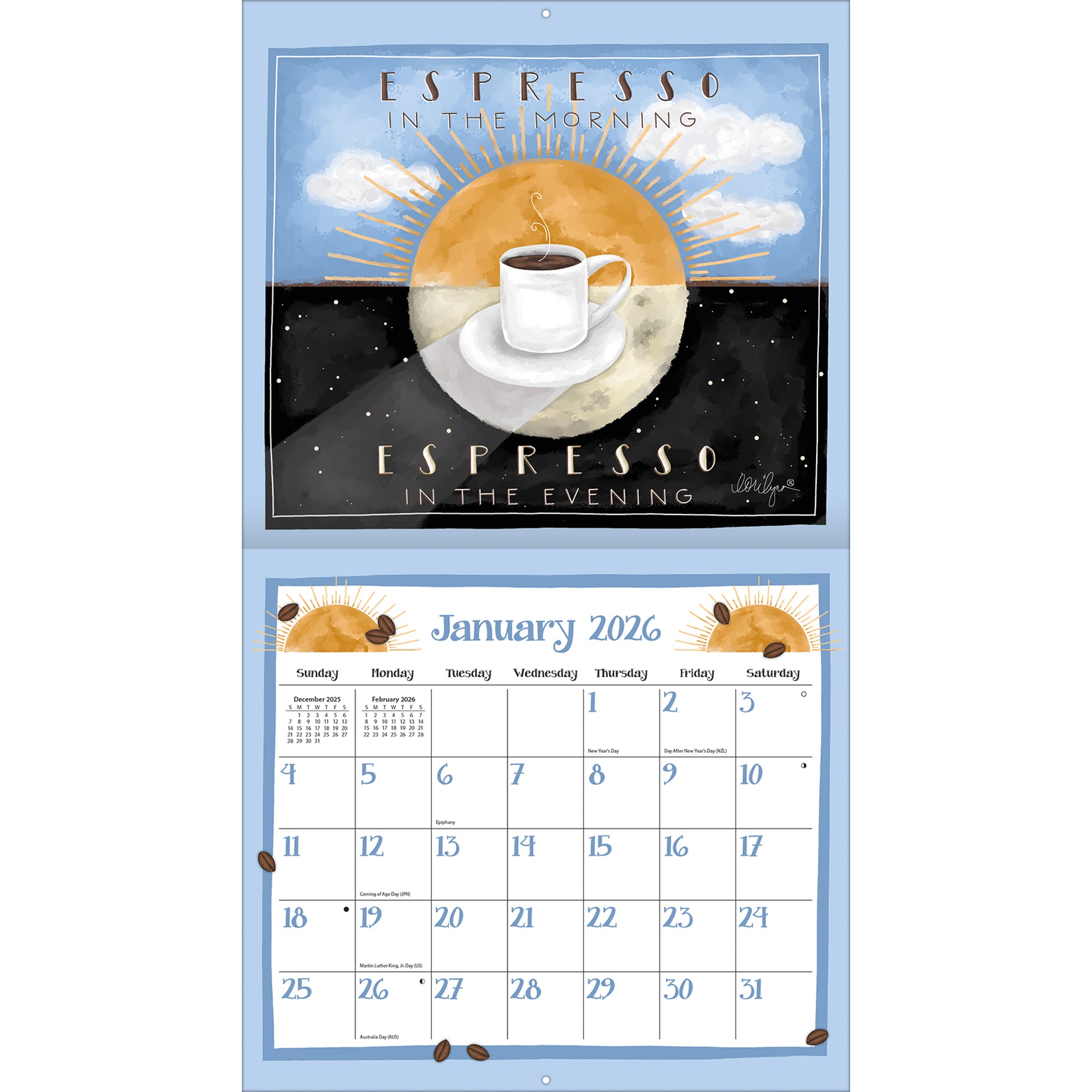 2026 LANG Coffee - Deluxe Wall Calendar
