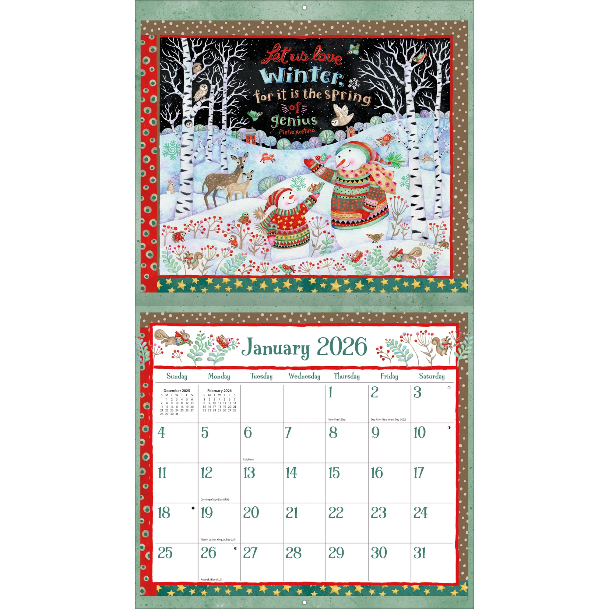 2026 LANG Simple Inspirations - Deluxe Wall Calendar