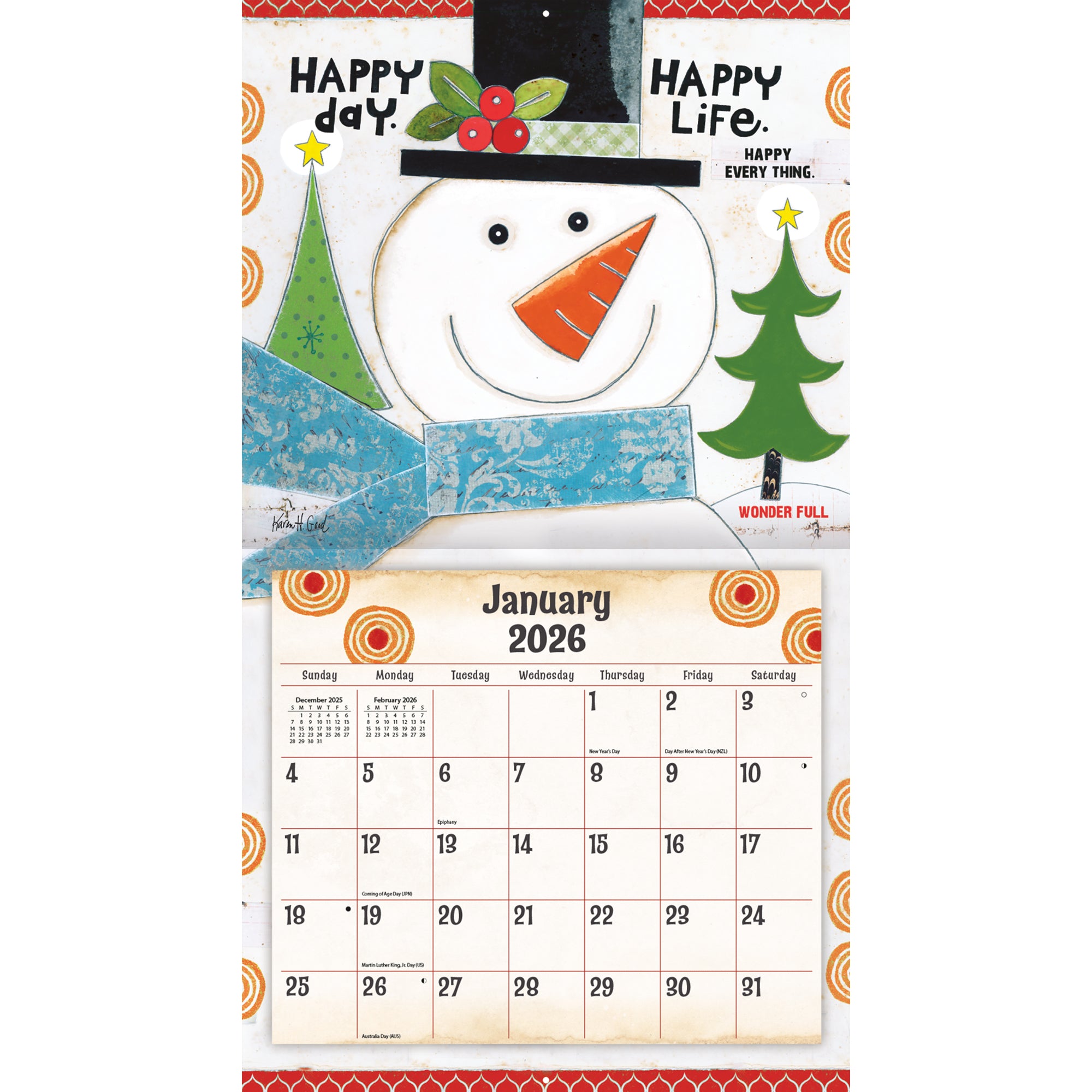 2026 LANG Simple Life - Deluxe Wall Calendar