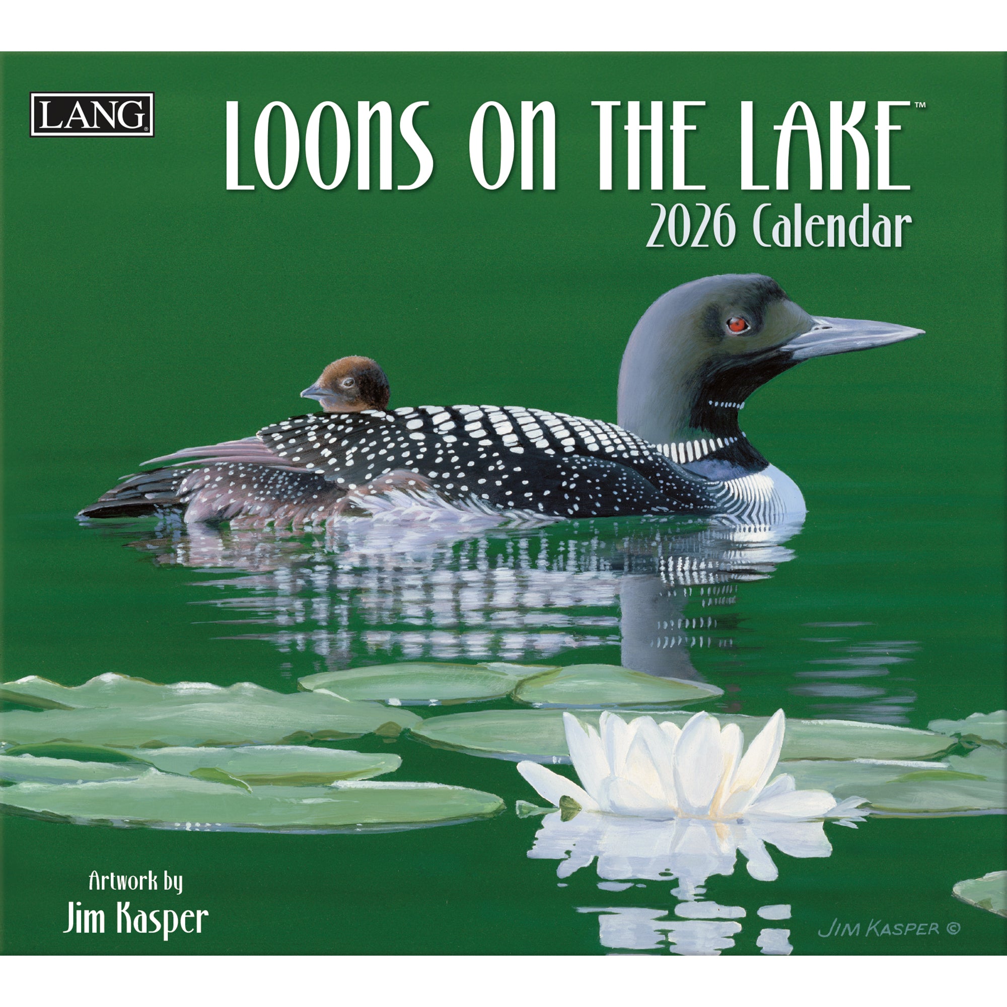 2026 LANG Loons On The Lake - Deluxe Wall Calendar