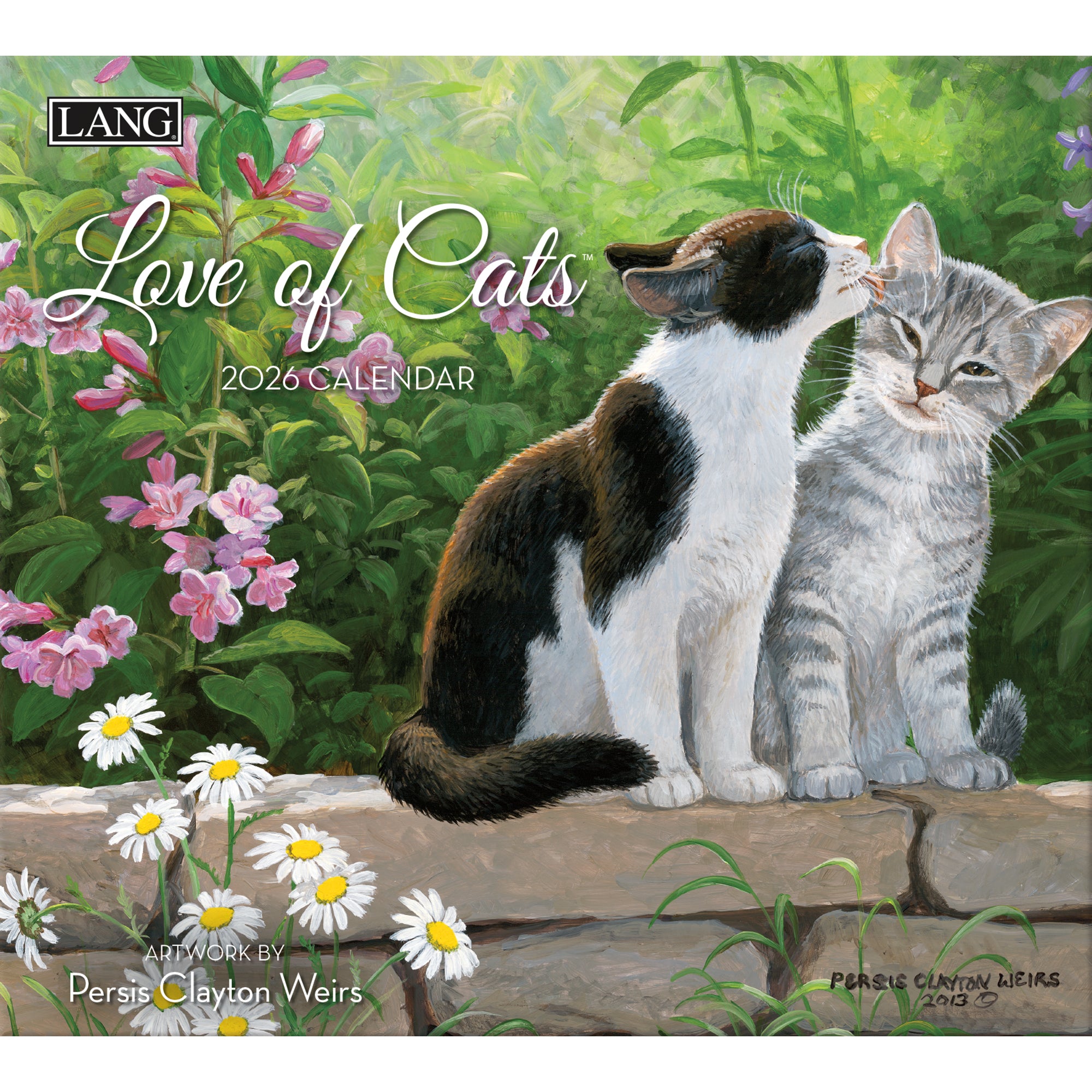 2026 LANG Love Of Cats - Deluxe Wall Calendar