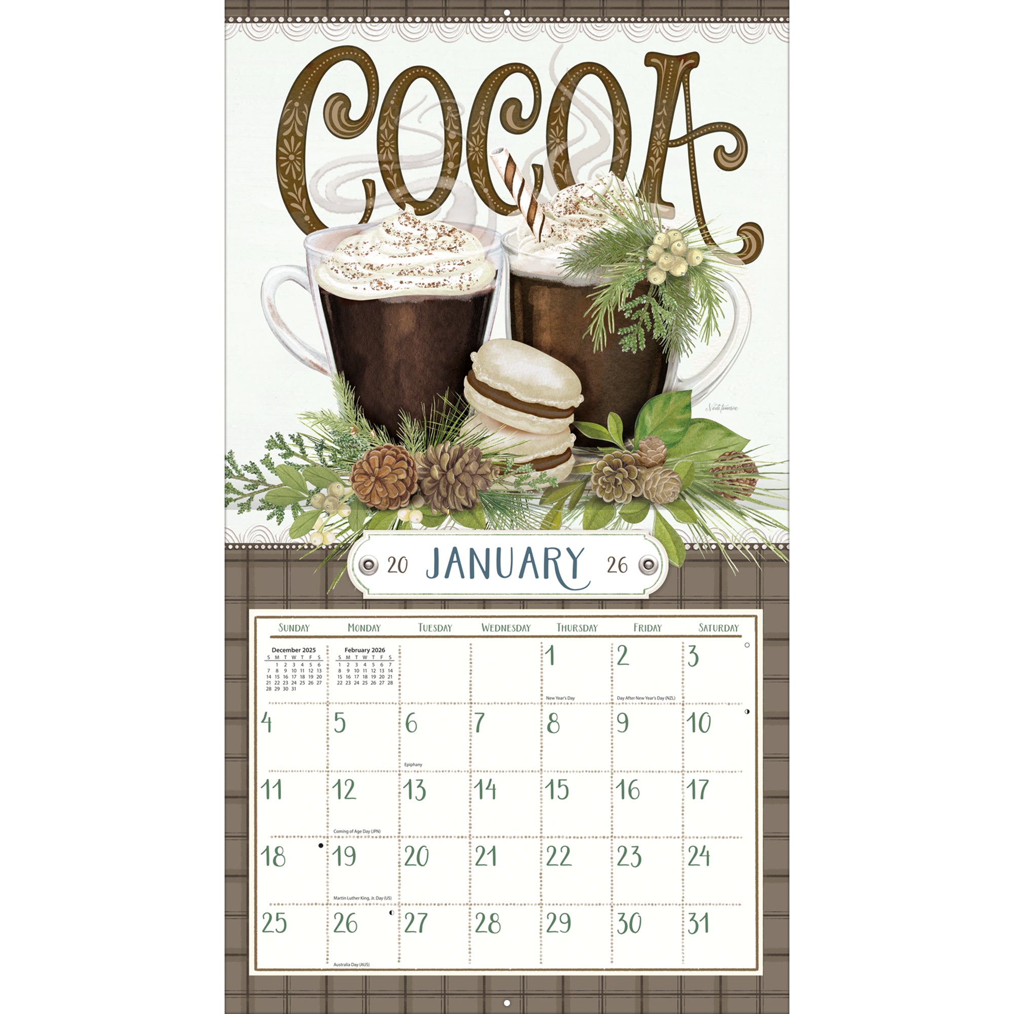2026 LANG Love To Cook - Deluxe Wall Calendar