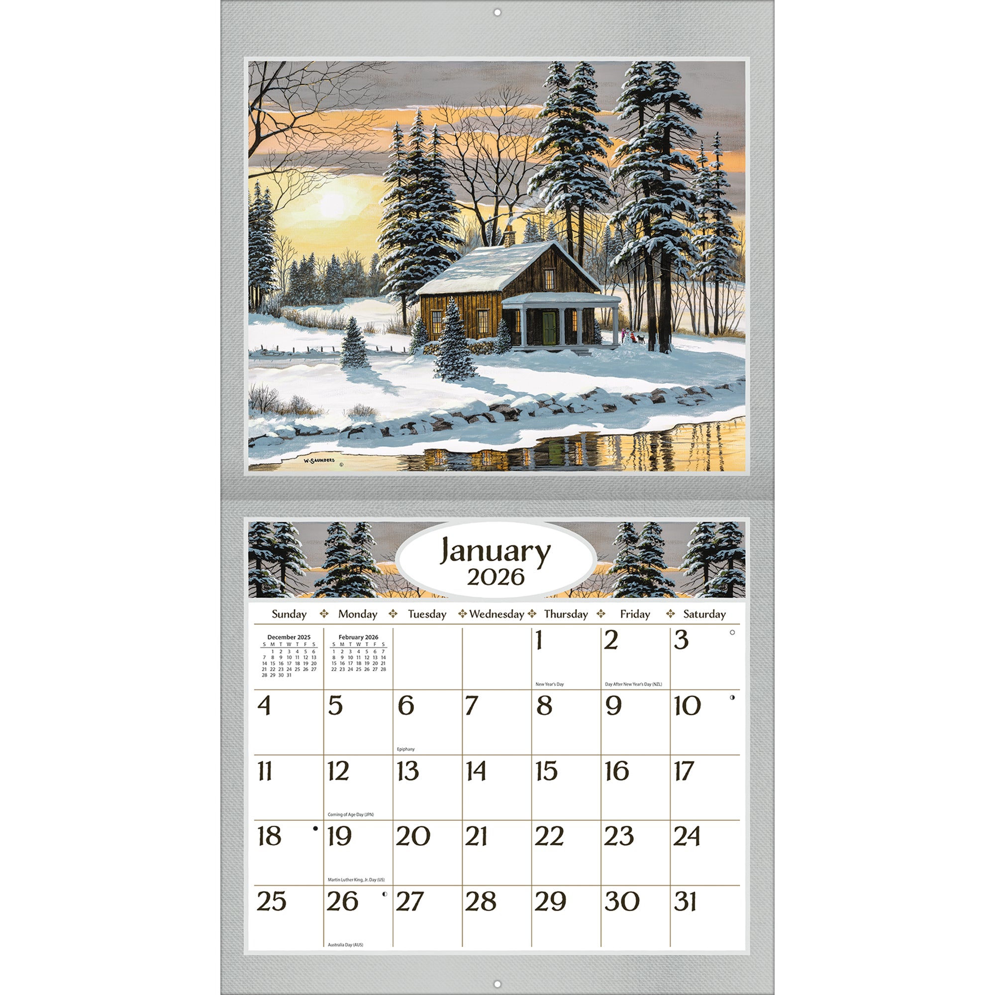 2026 LANG Road Home - Deluxe Wall Calendar