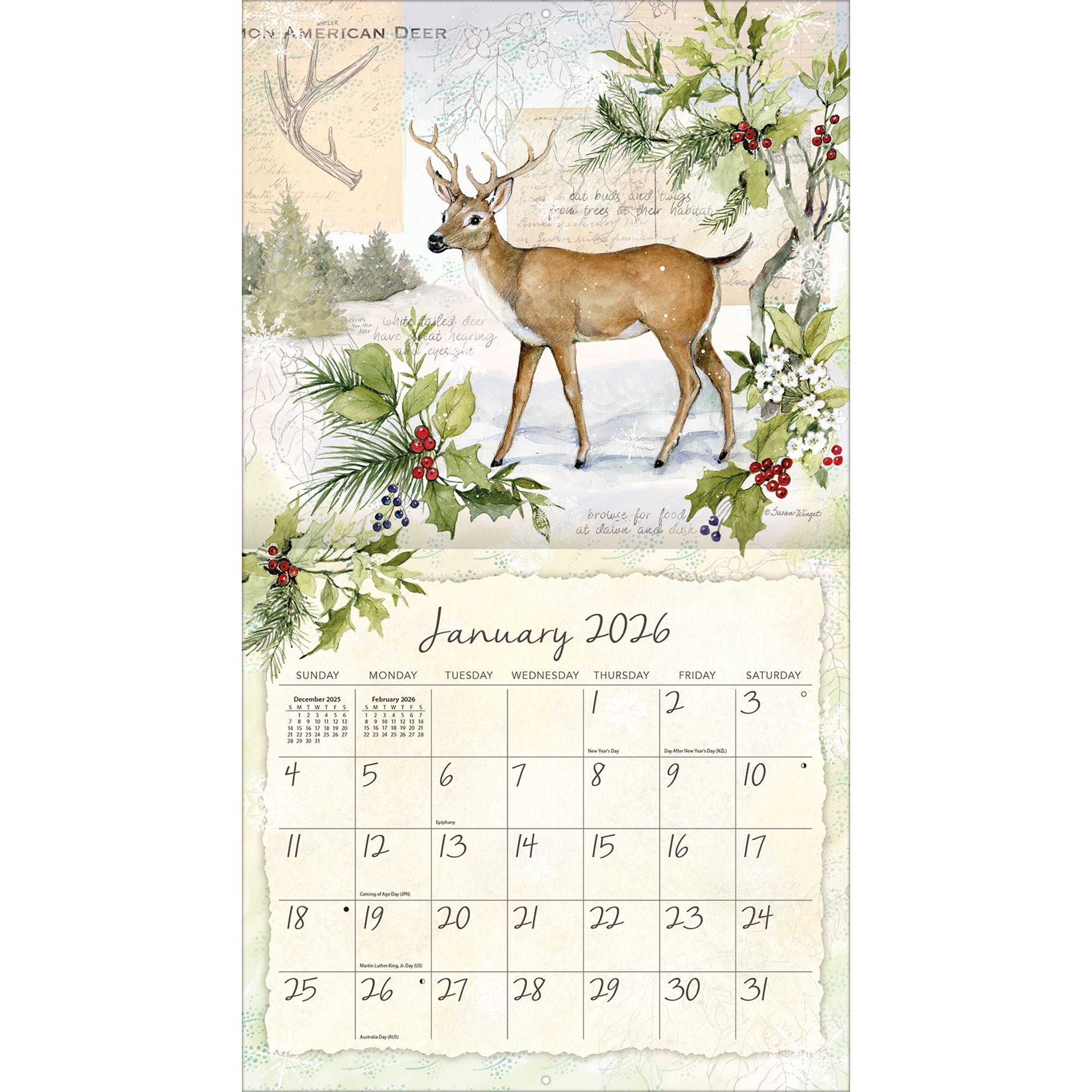 2026 LANG Field Guide - Deluxe Wall Calendar