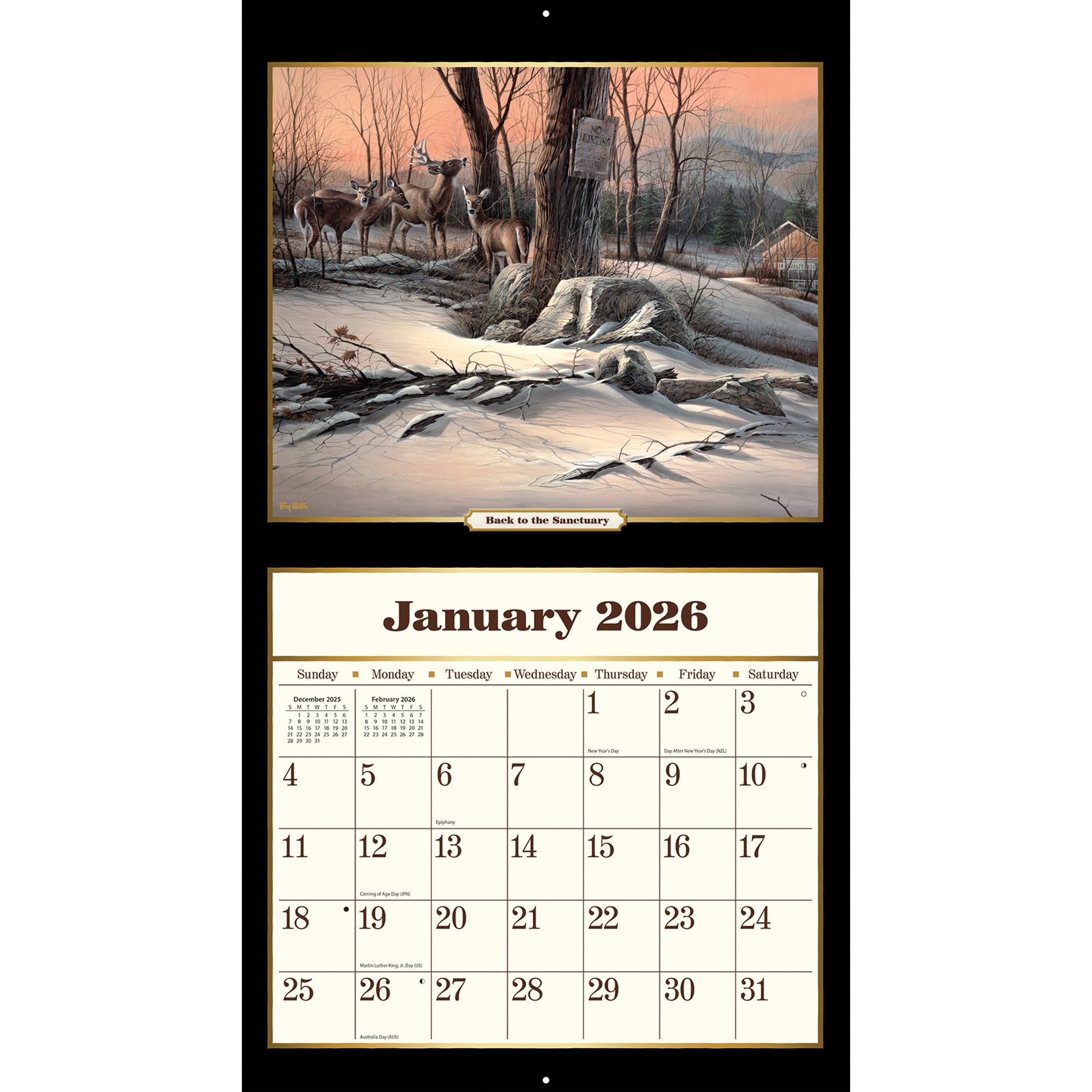 2026 LANG Terry Redlin - Deluxe Wall Calendar