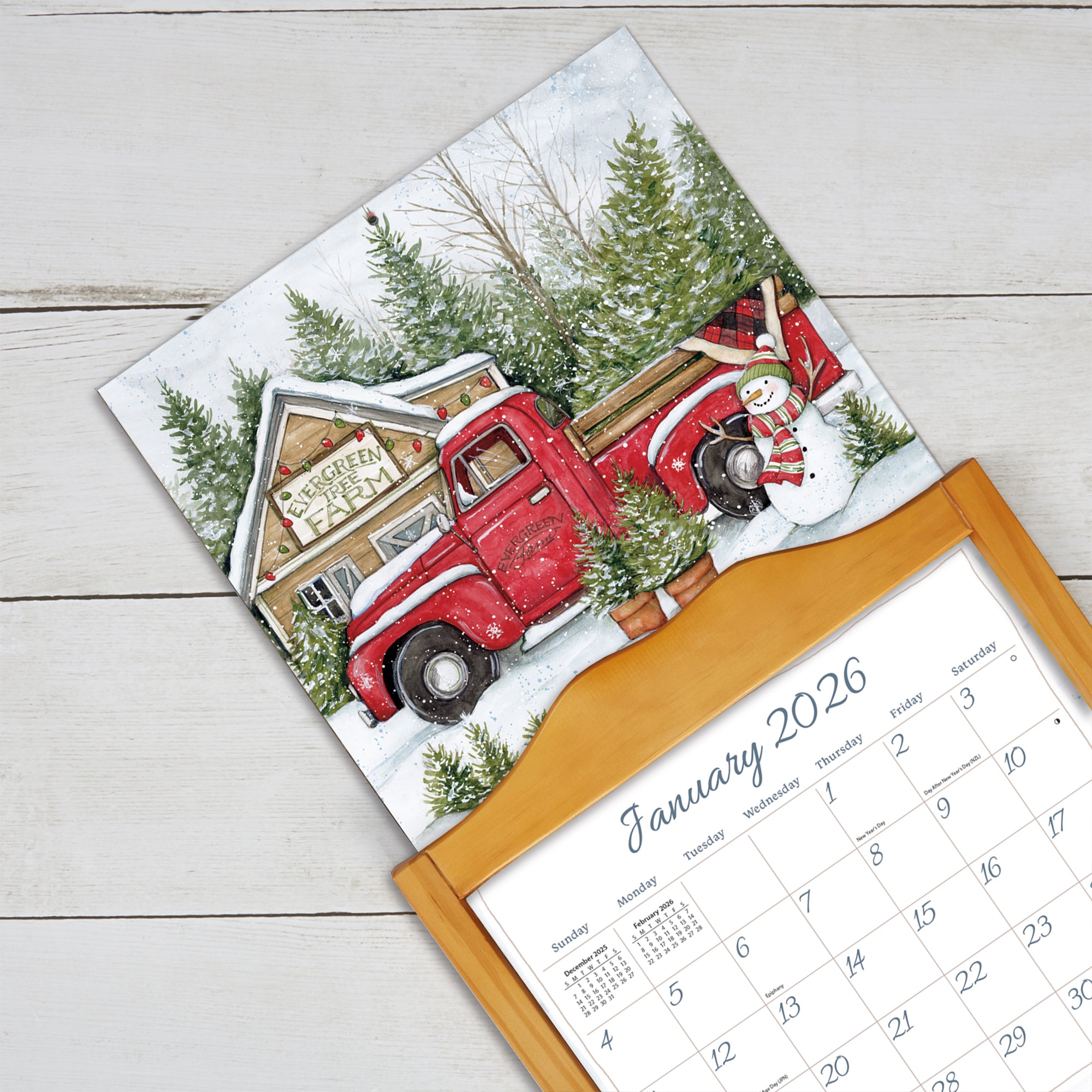 2026 LANG Truckin' Along - Deluxe Wall Calendar