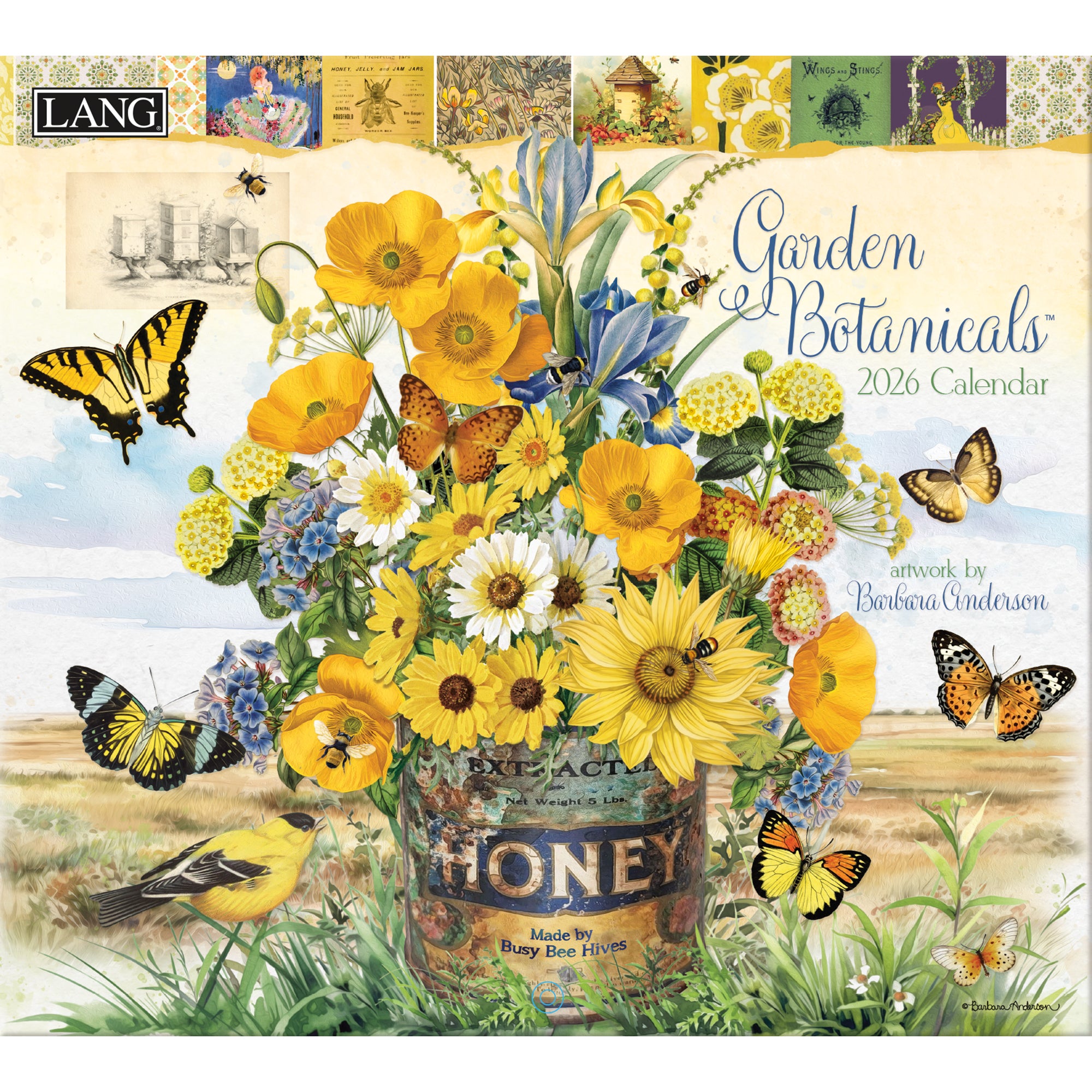 2026 LANG Garden Botanicals - Deluxe Wall Calendar