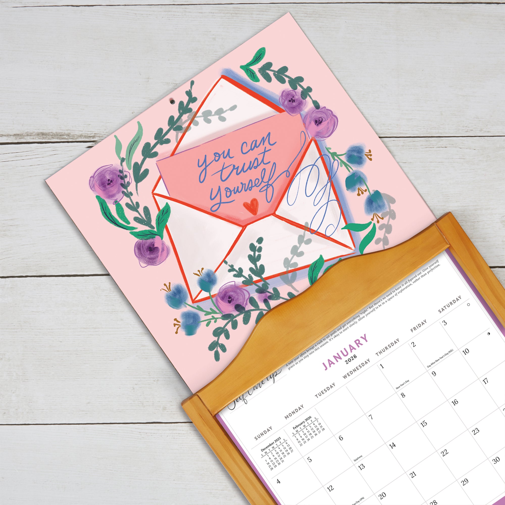 2026 LANG Be Gentle With Yourself - Deluxe Wall Calendar