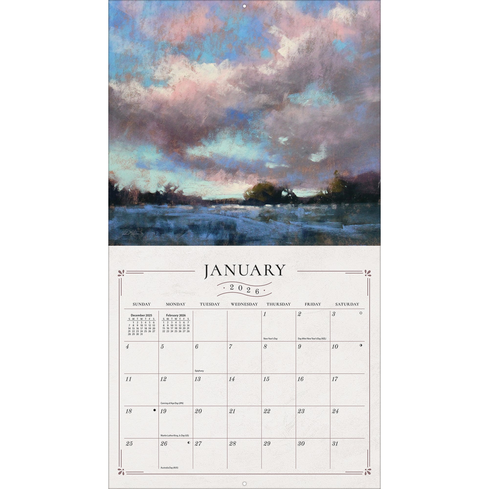 2026 LANG Soft Escapes - Deluxe Wall Calendar