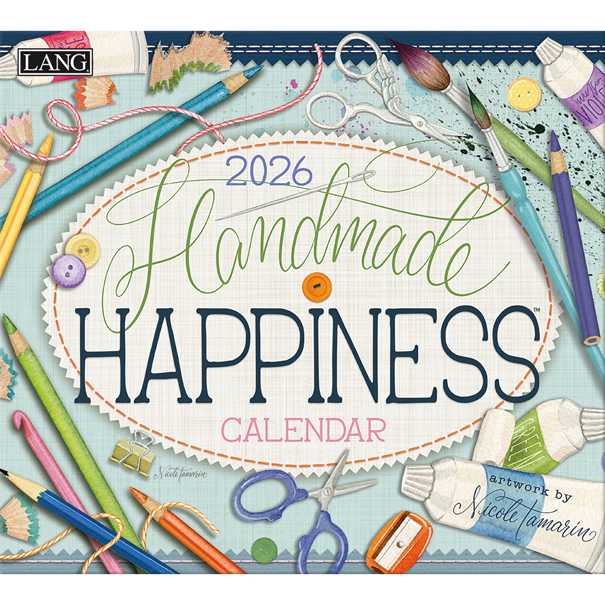 2026 LANG Handmade Happiness - Deluxe Wall Calendar