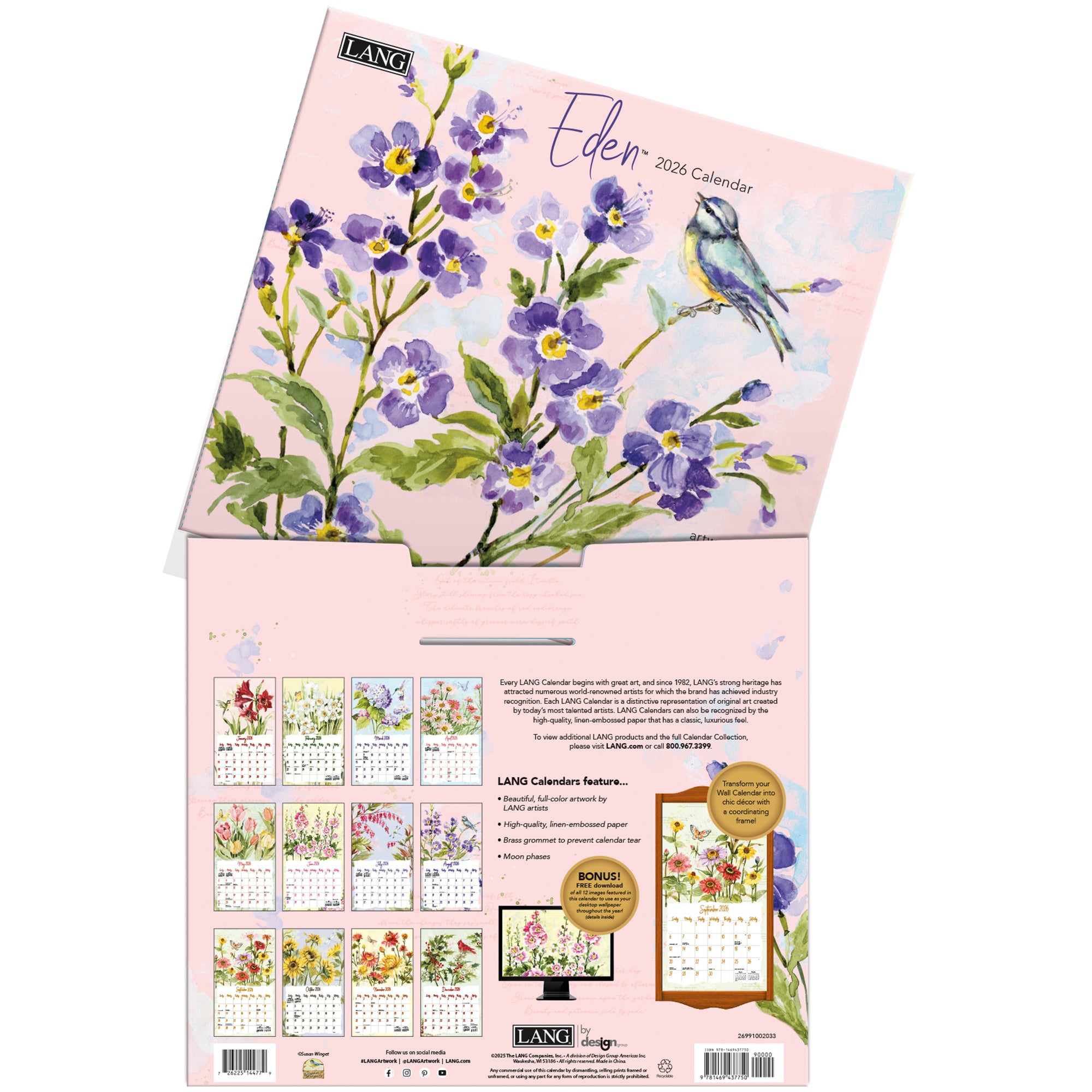 2026 LANG Eden - Deluxe Wall Calendar