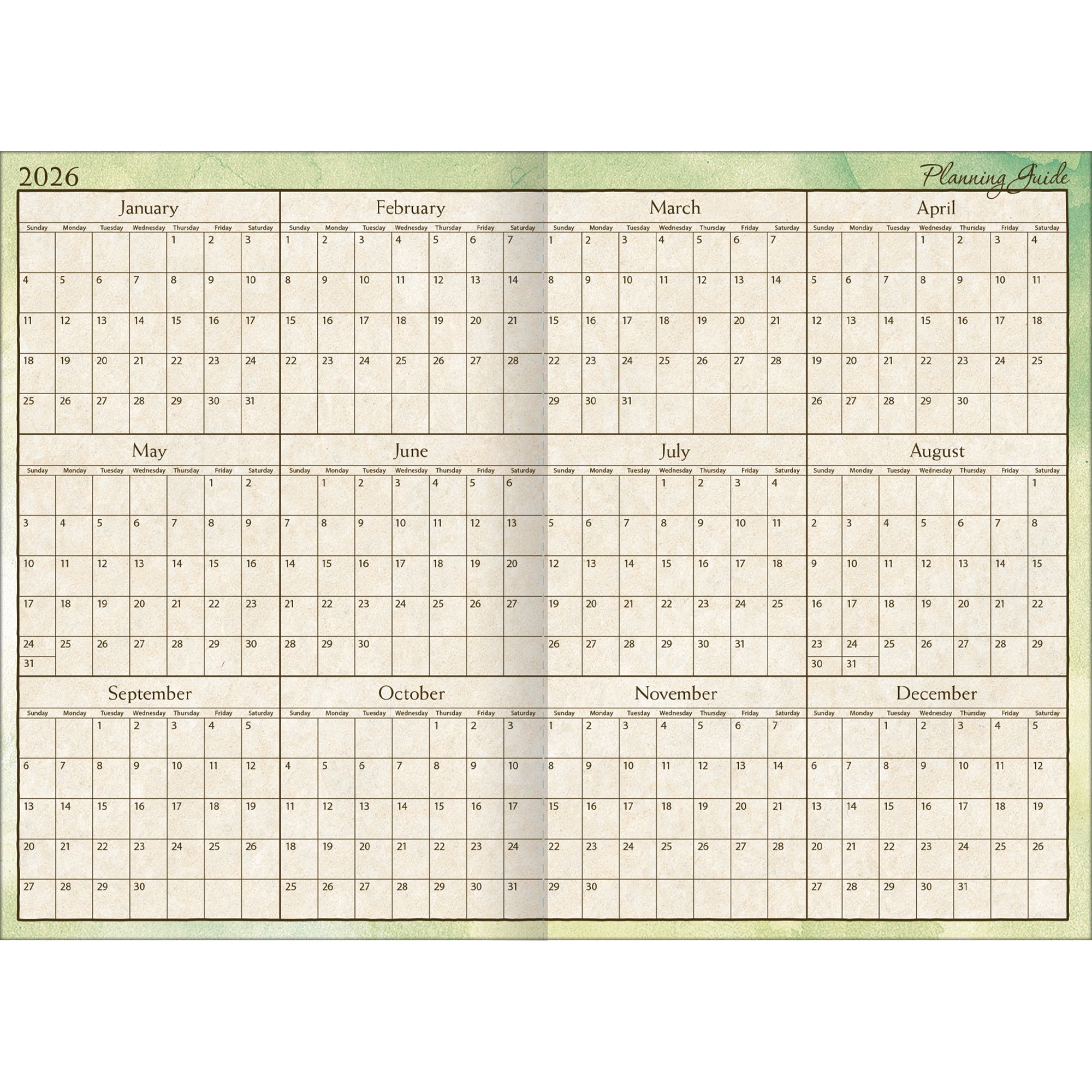 2026 LANG Bountiful Blessings - 13 Month Monthly Pocket Diary/Planner