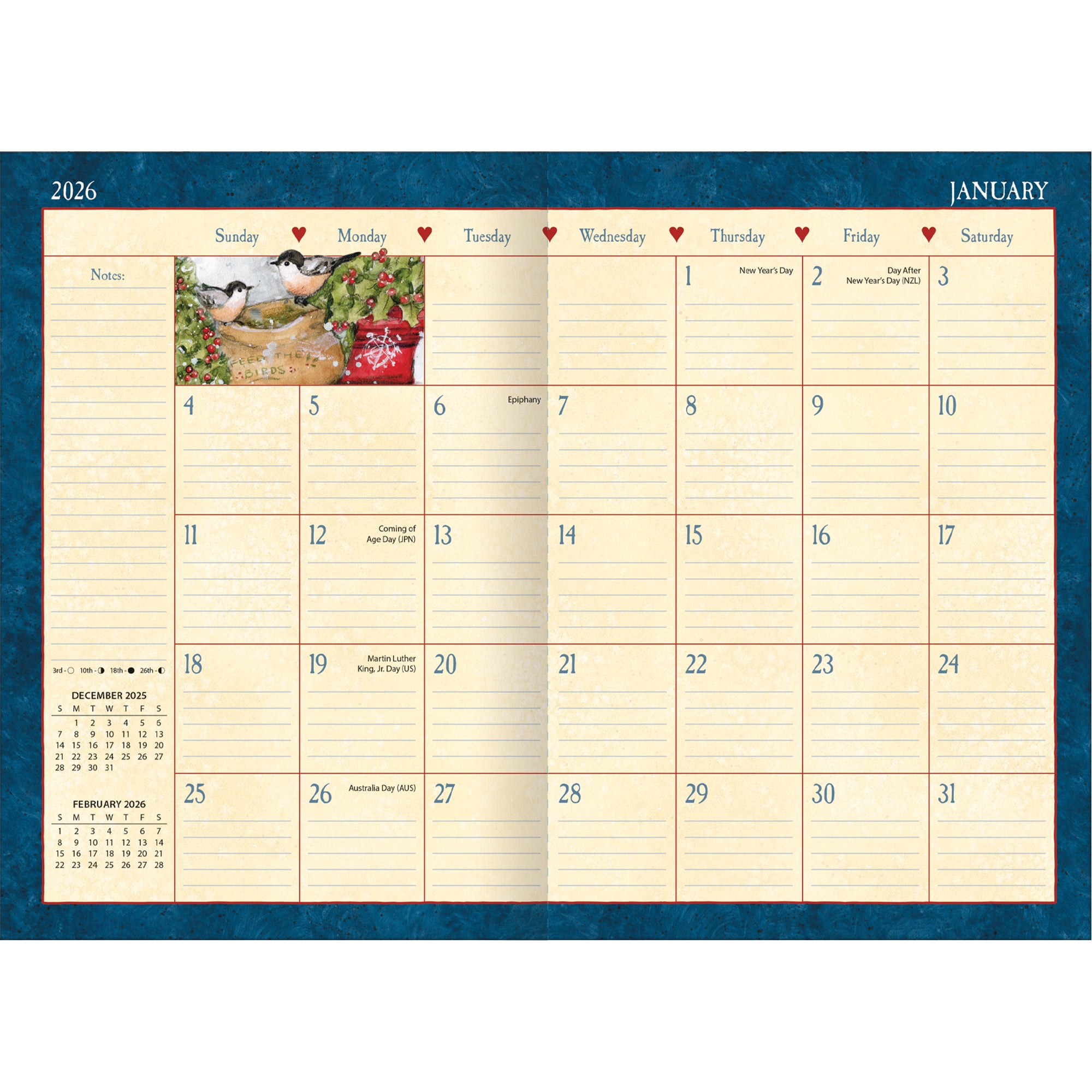 2026 LANG Heart & Home - 13 Month Monthly Pocket Diary/Planner